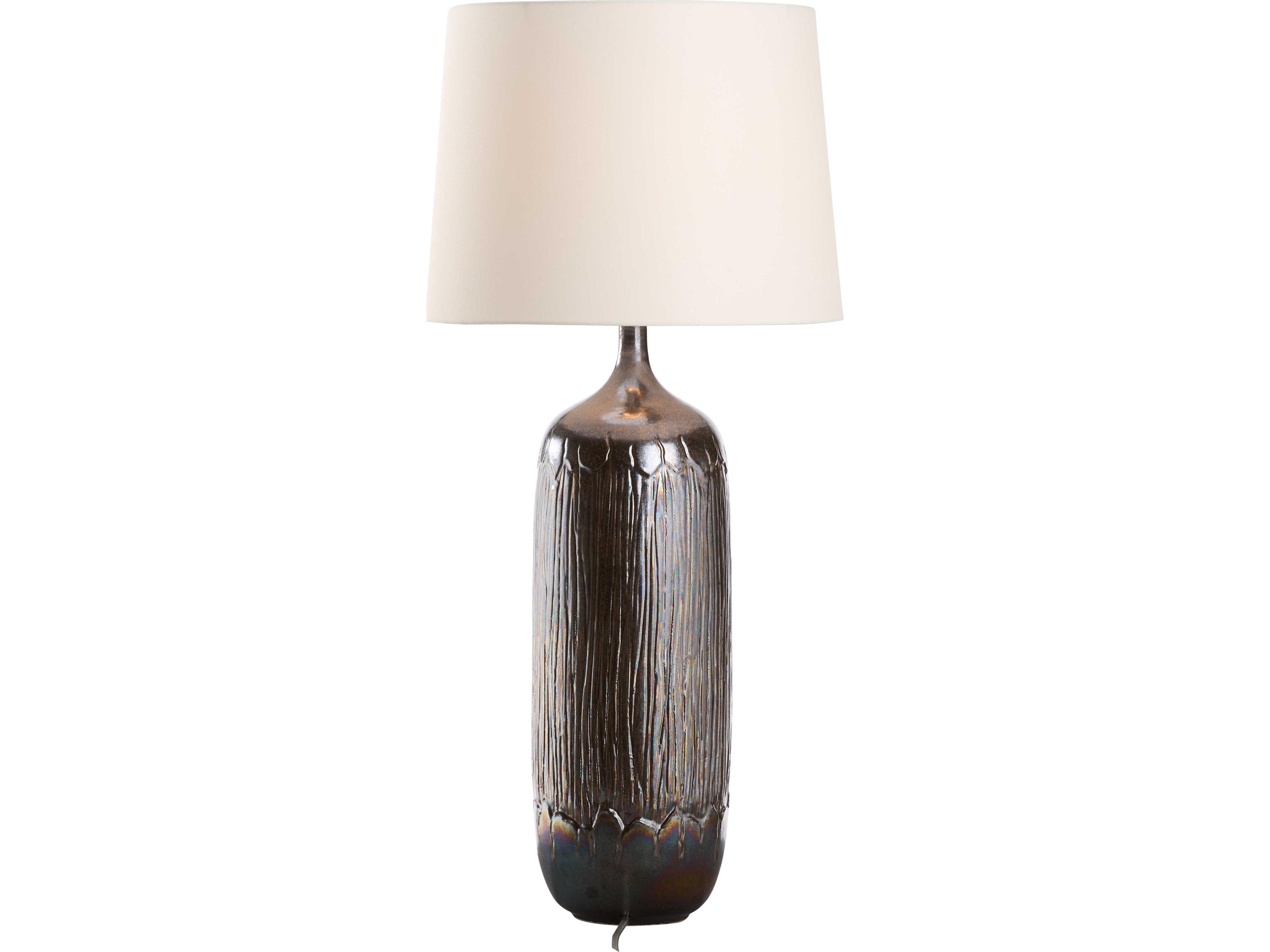 Wildwood Italia Brown Linen Table Lamp
