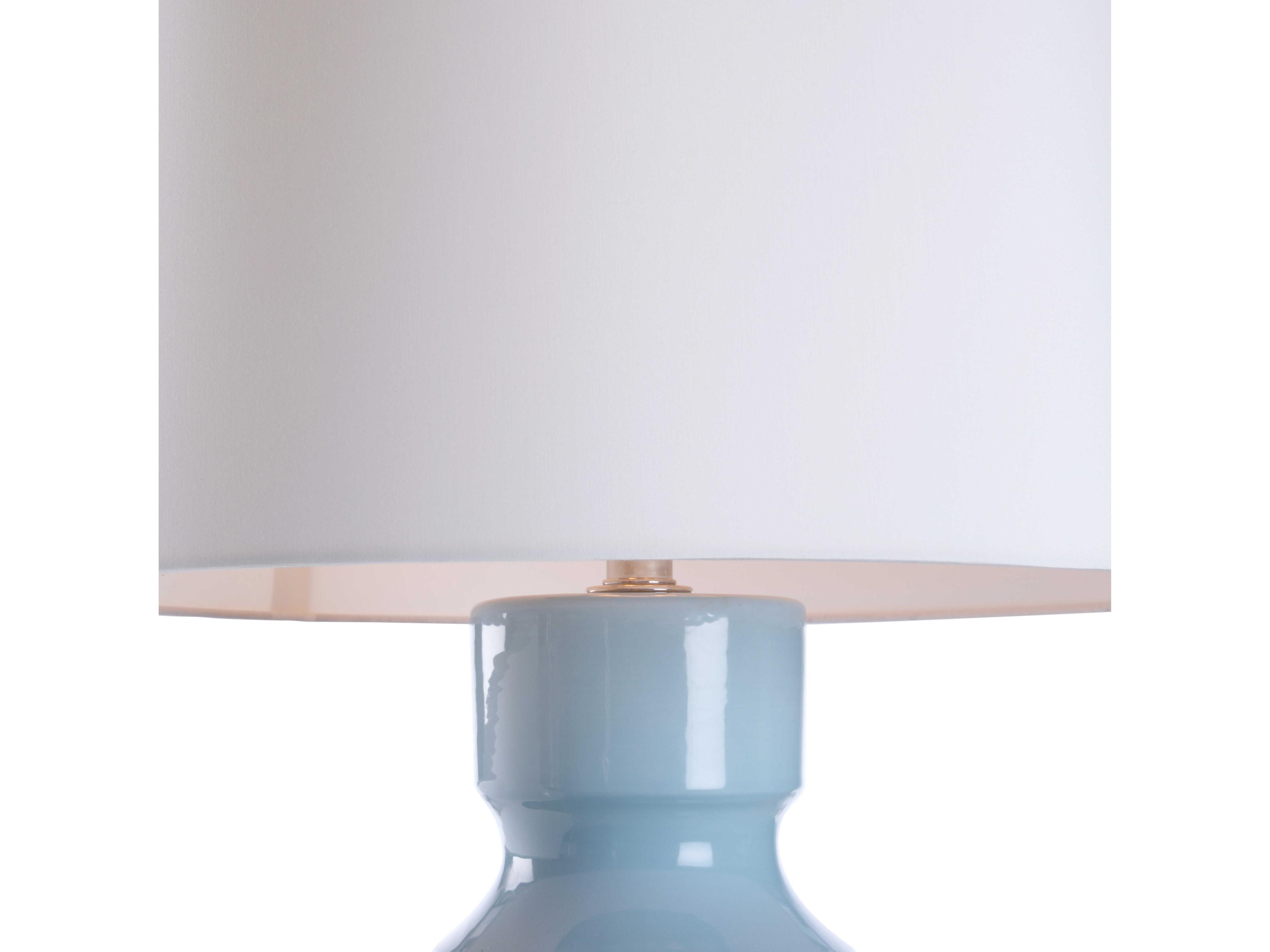 Wildwood Italia Blue Linen Table Lamp