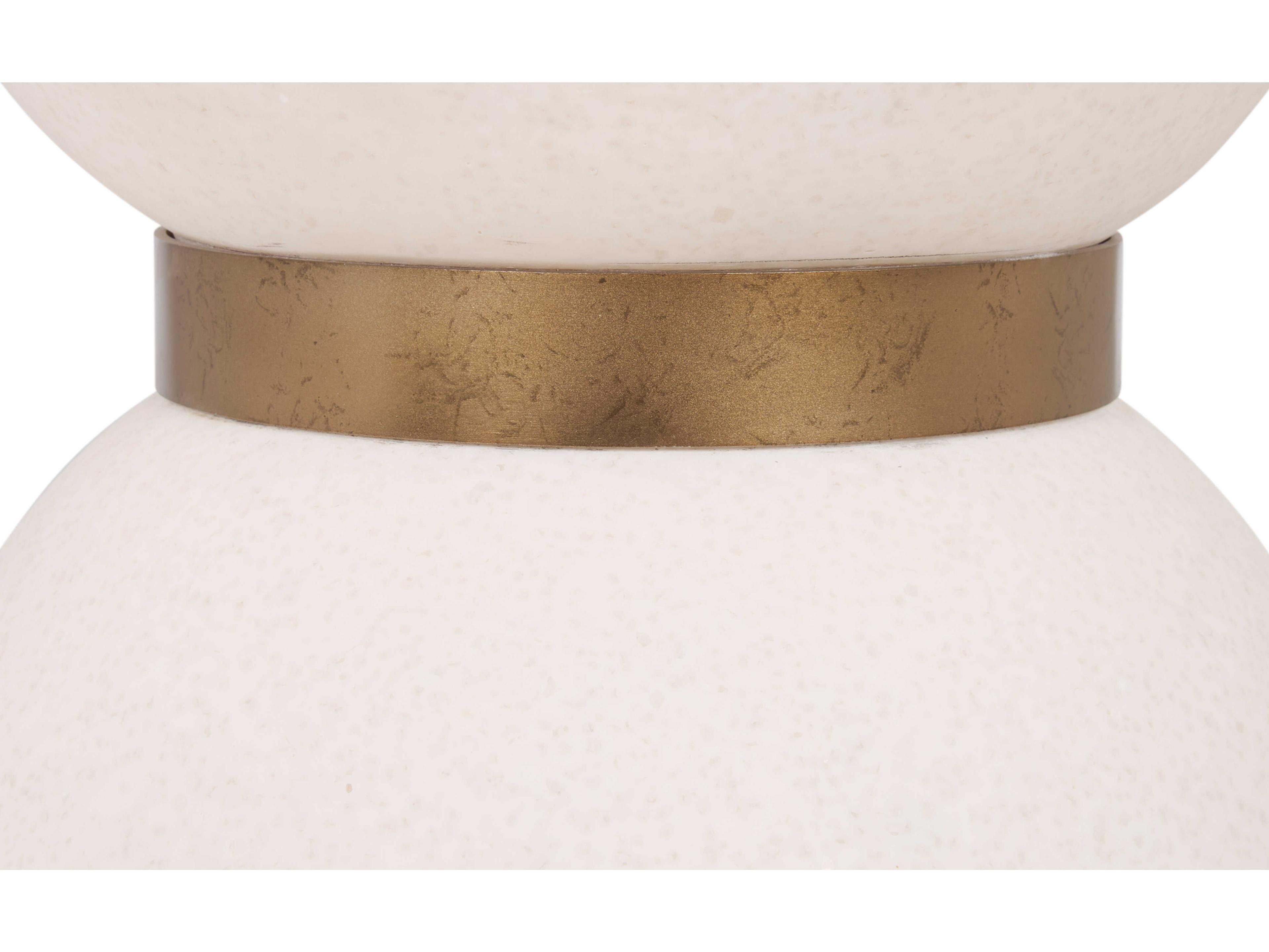 Wildwood Round Resin White cream End Table