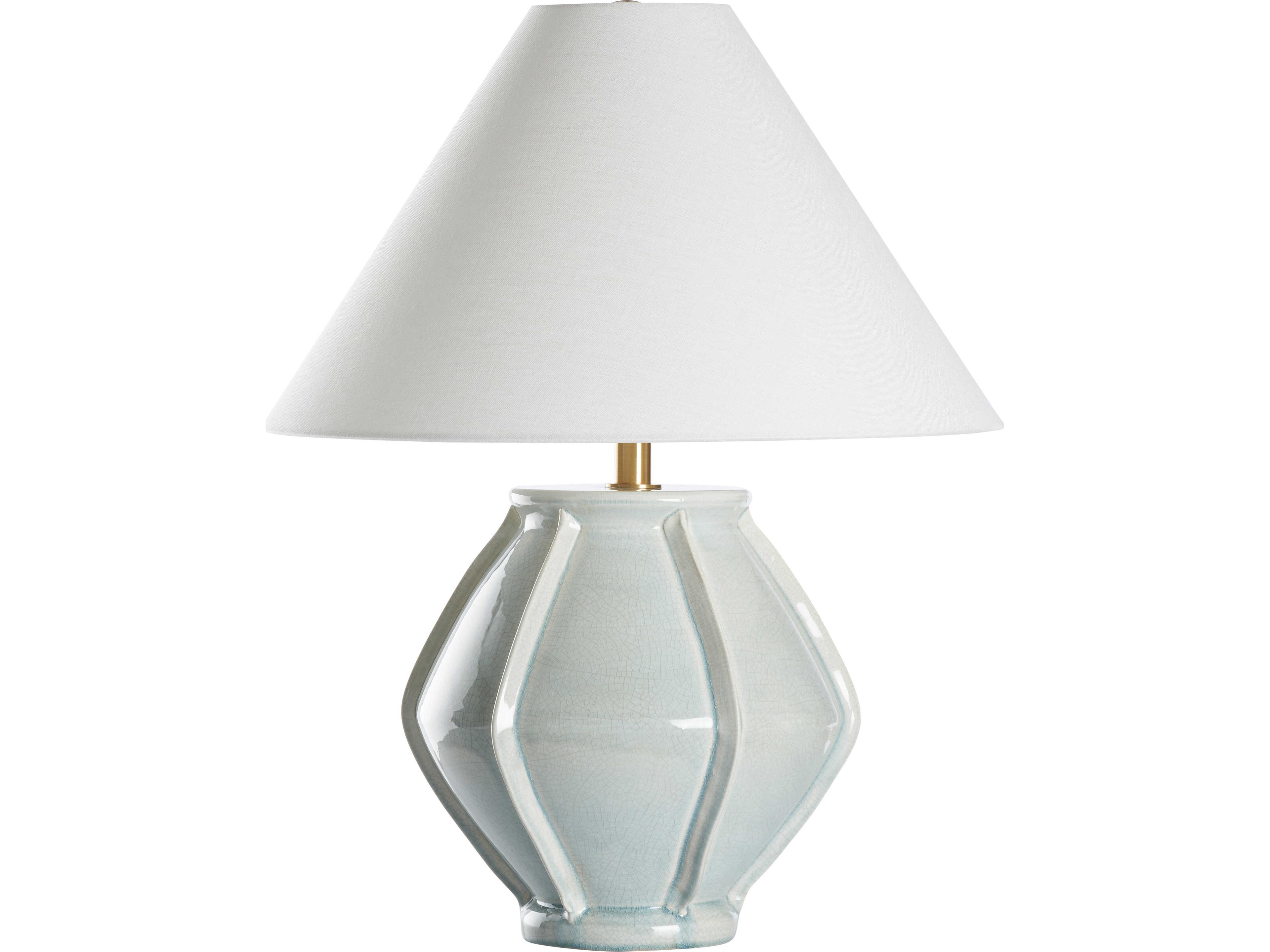 Wildwood Italia Gray Linen Table Lamp