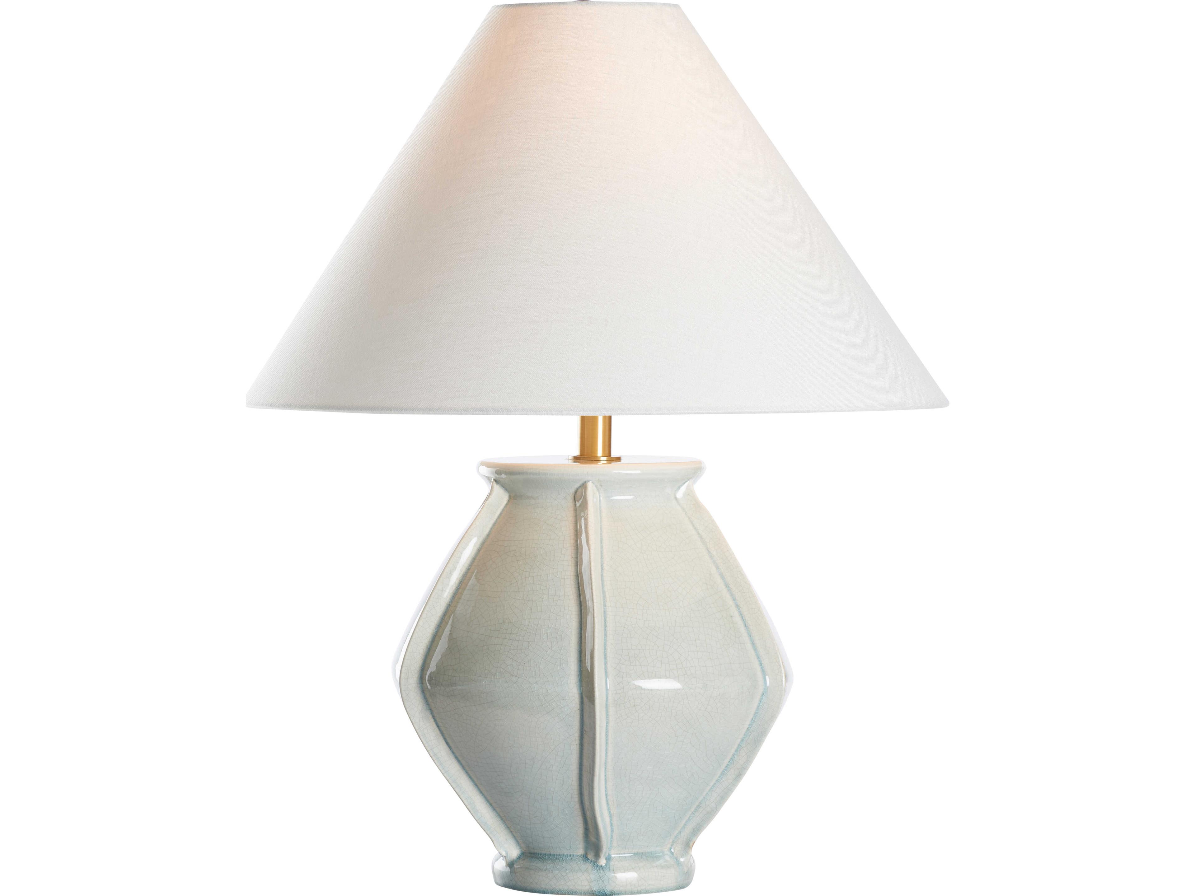 Wildwood Italia Gray Linen Table Lamp