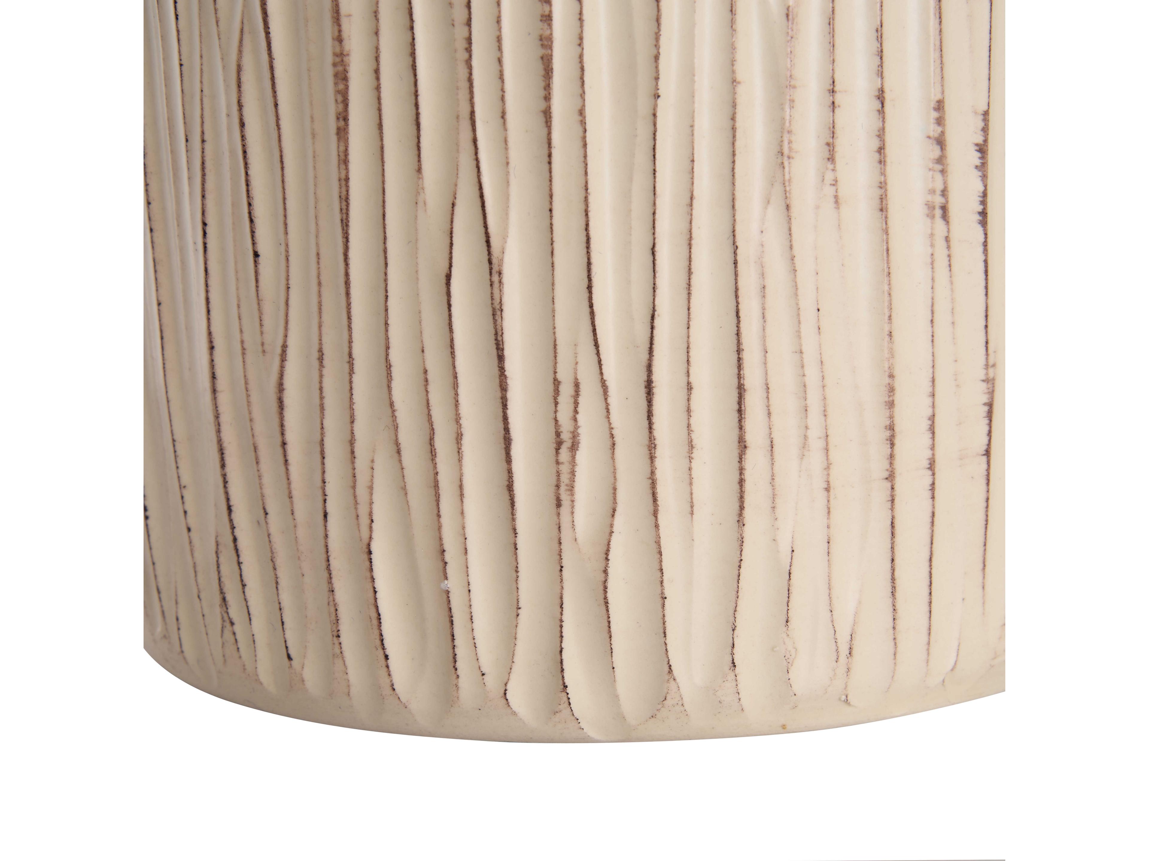 Wildwood Italia White cream Linen Table Lamp