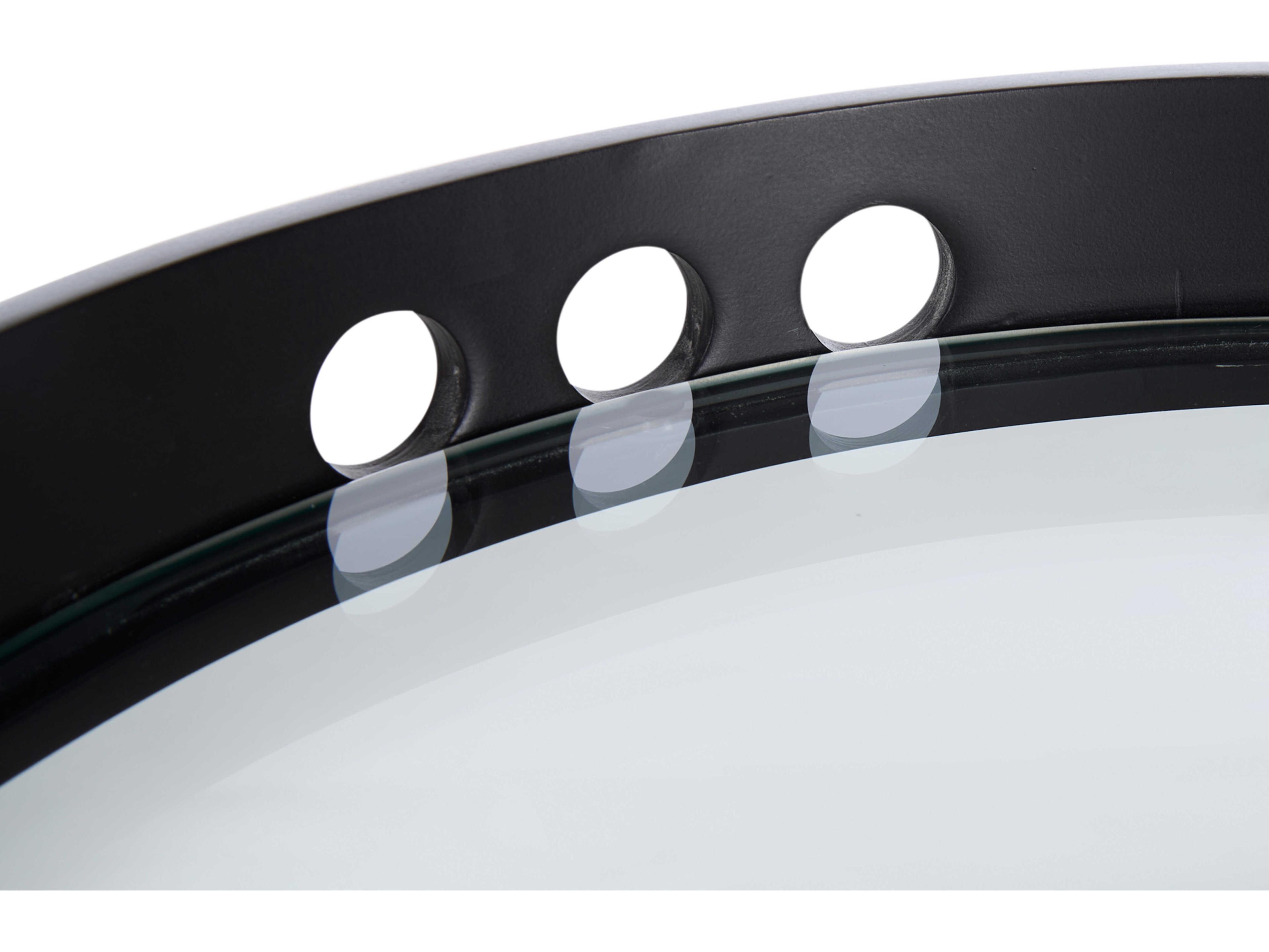 Wildwood Glass Black Bar Cart