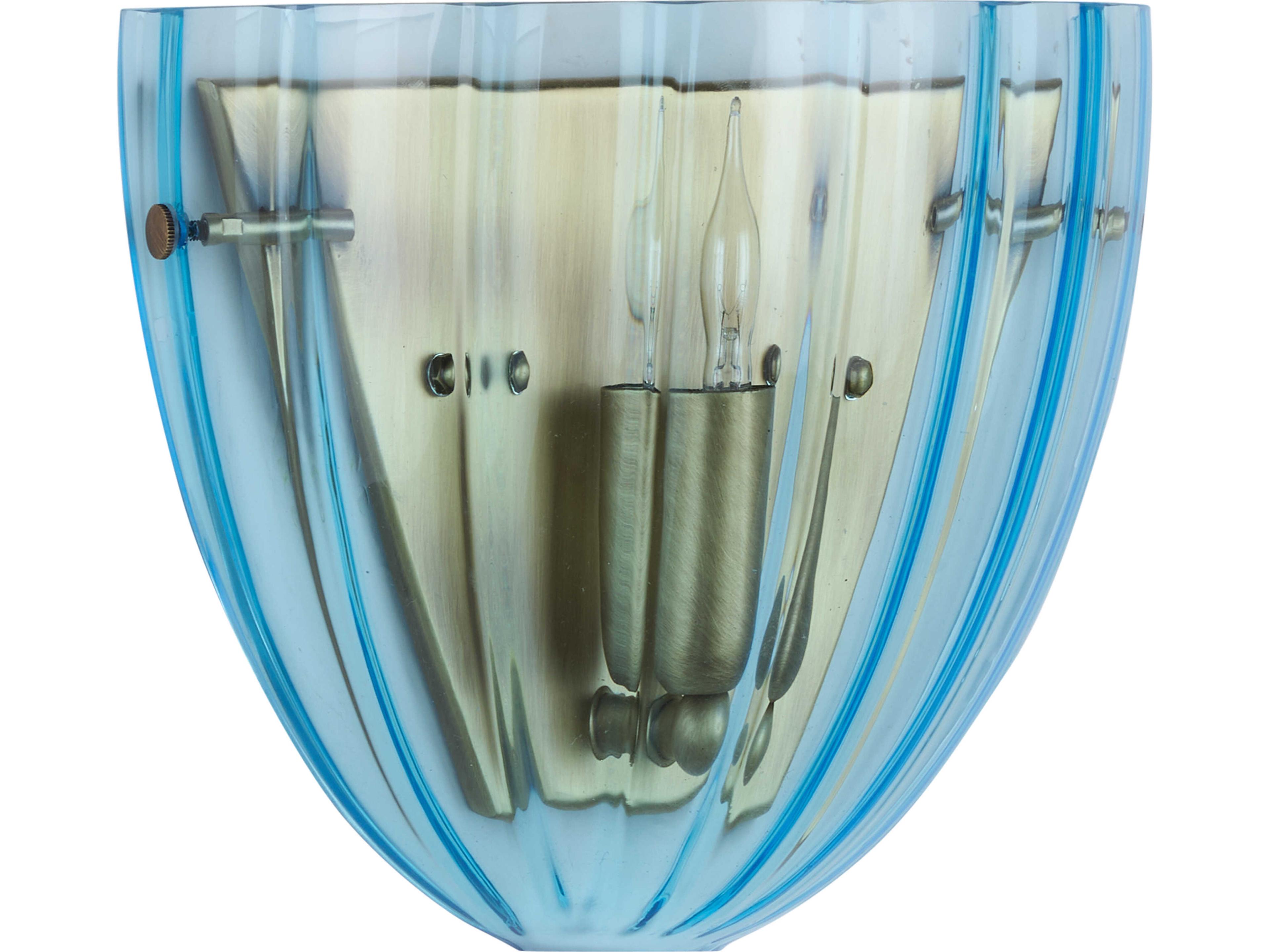 Wildwood Italia 1-Light Black Blue Wall Sconce