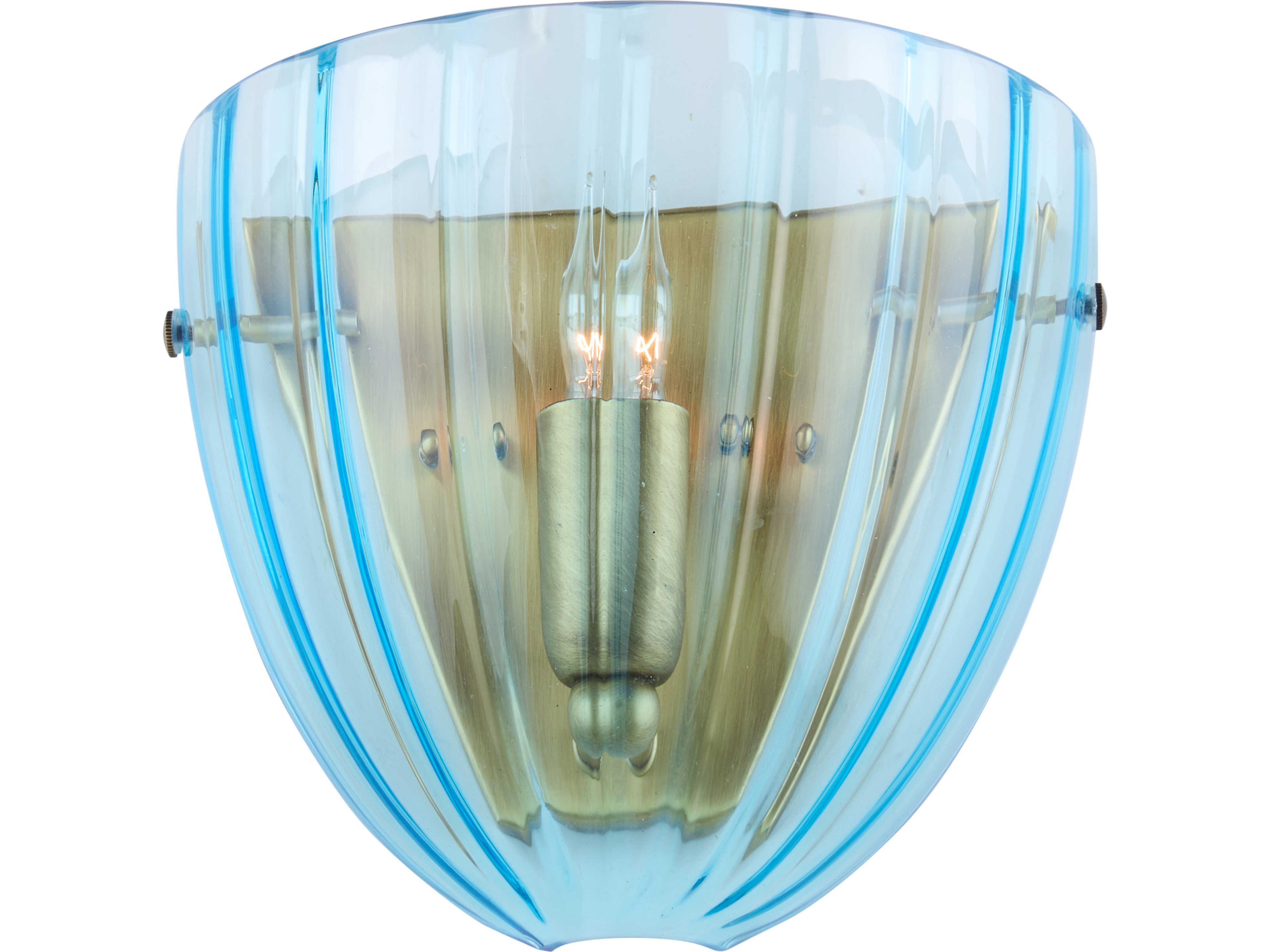 Wildwood Italia 1-Light Black Blue Wall Sconce