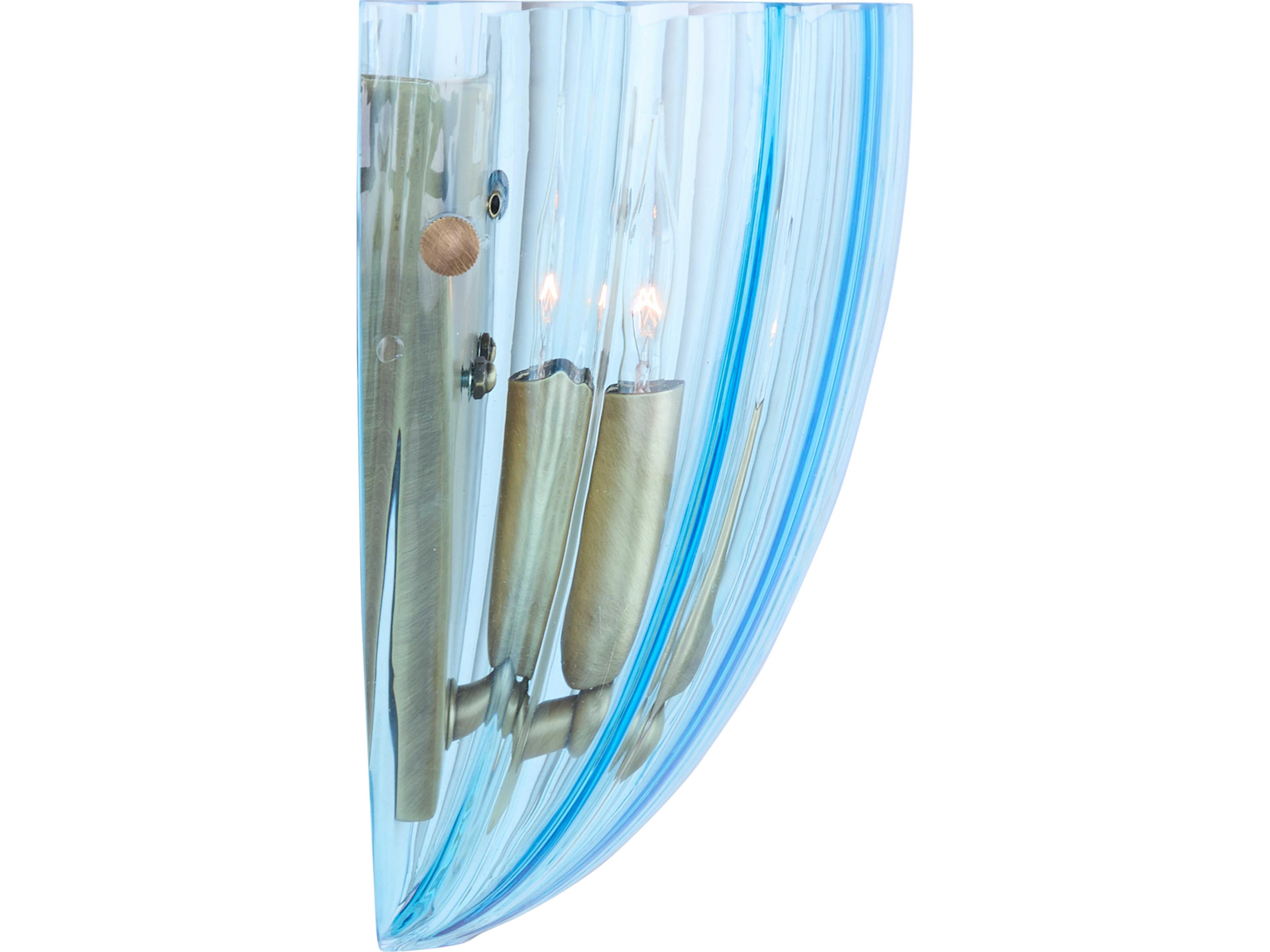 Wildwood Italia 1-Light Black Blue Wall Sconce