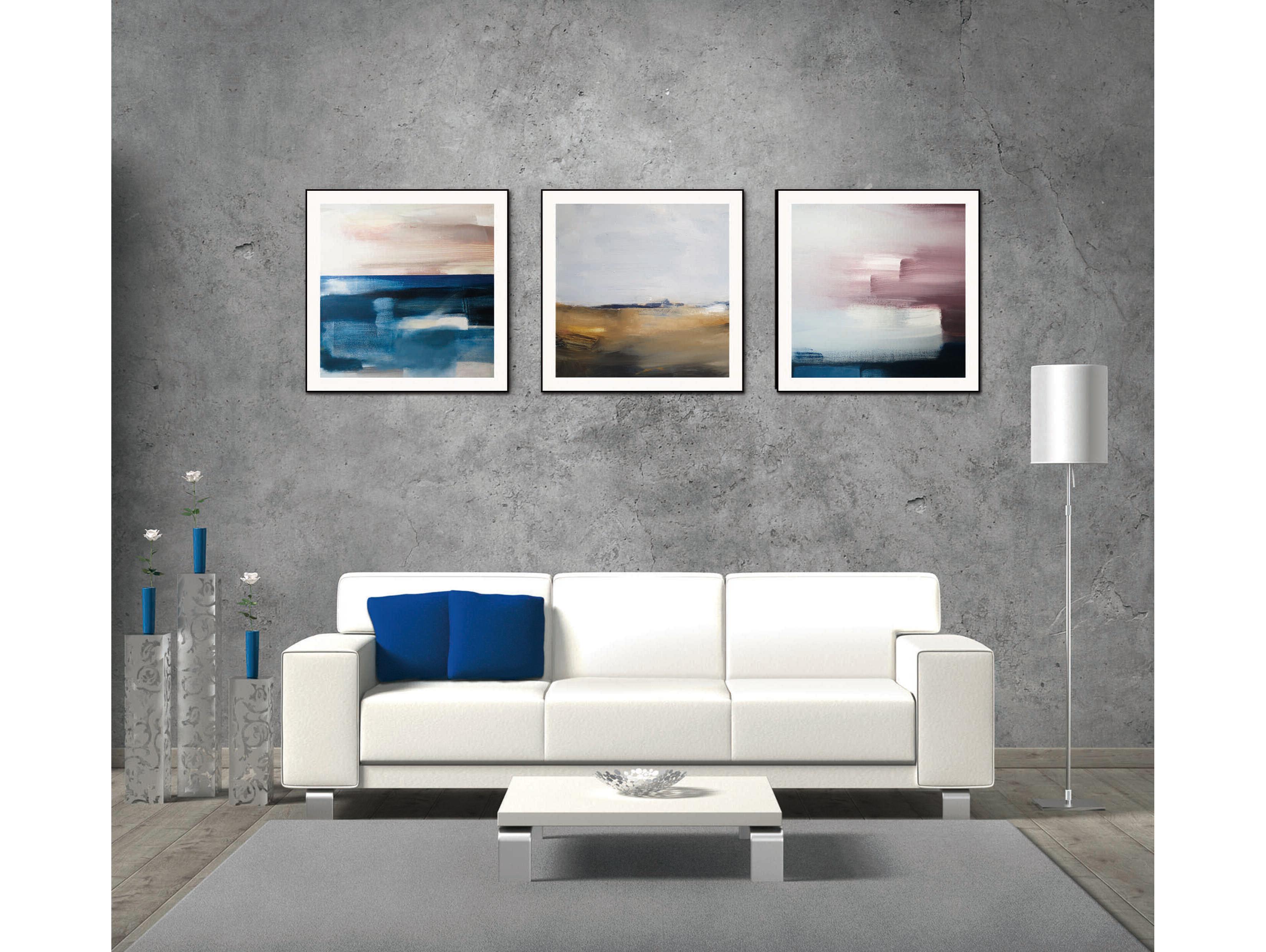 Whiteline Modern Living Isla 3-Piece Canvas Wall Art