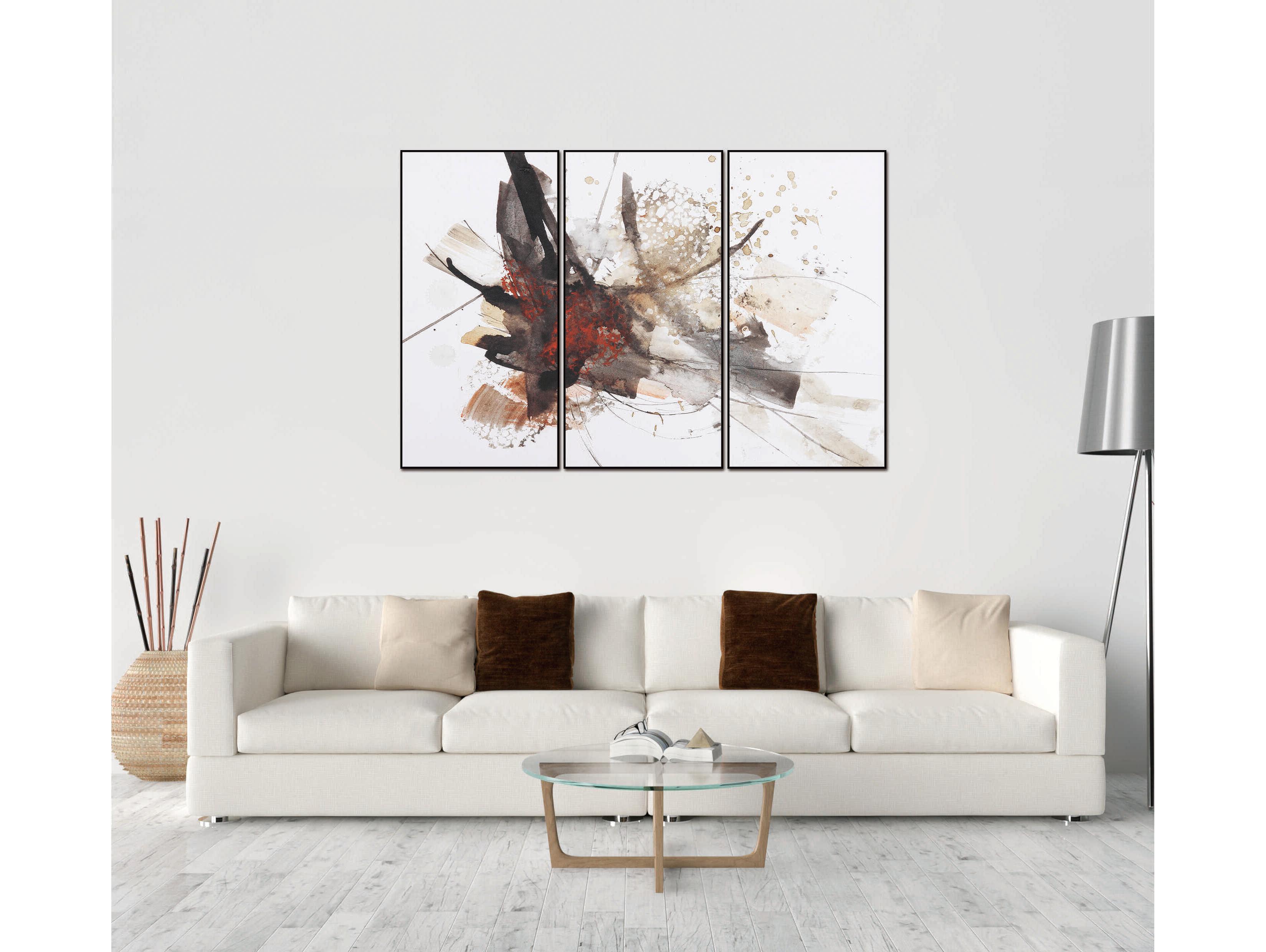 Whiteline Modern Living Freya 3-Piece Canvas Wall Art