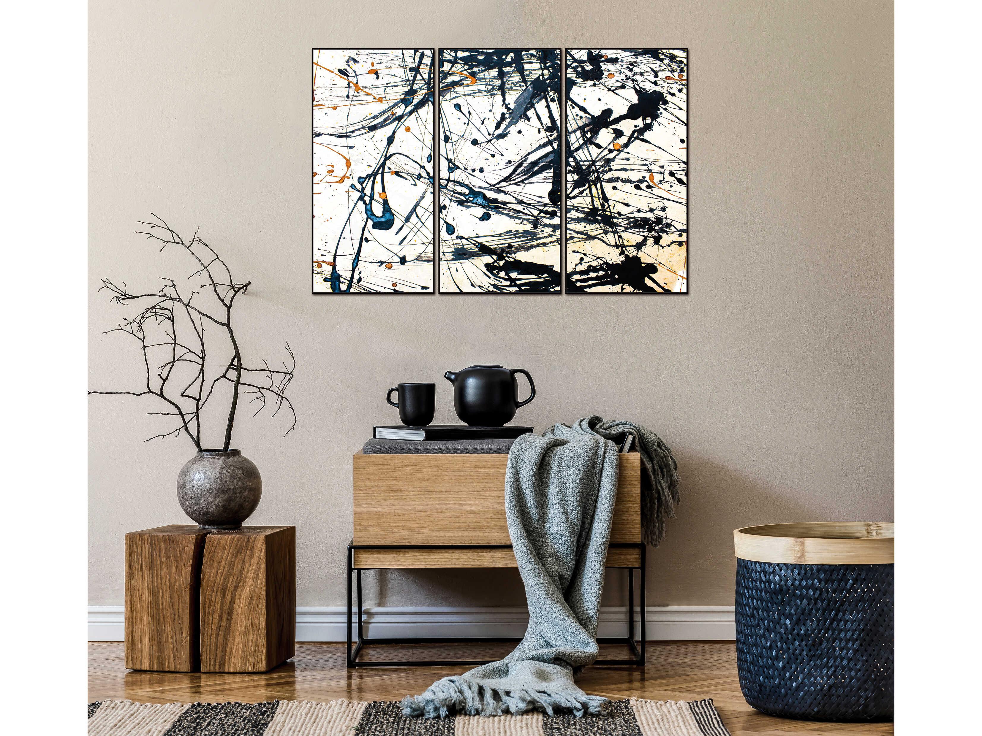 Whiteline Modern Living Irena 3-Piece Canvas Wall Art