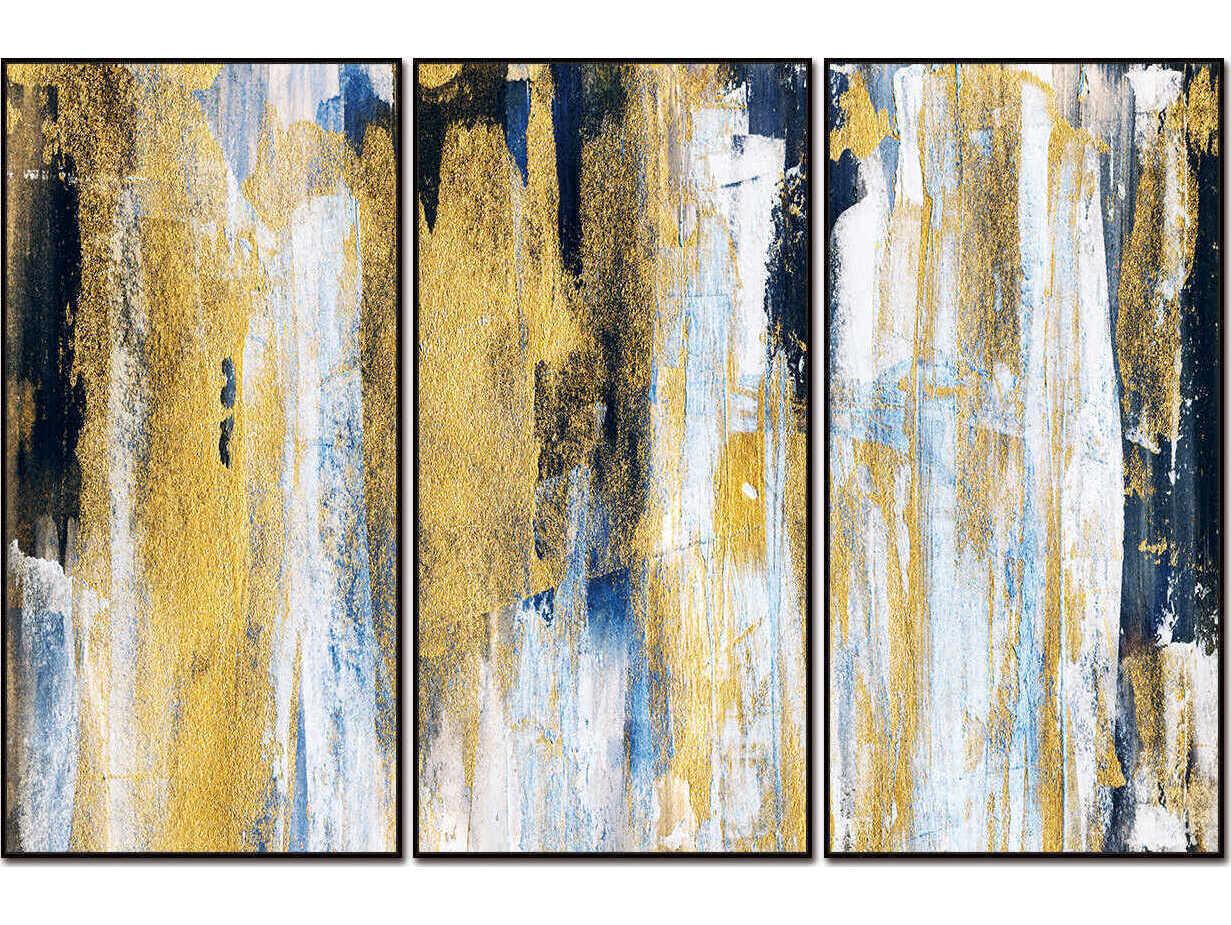 Whiteline Modern Living Oro 3-Piece Canvas Wall Art