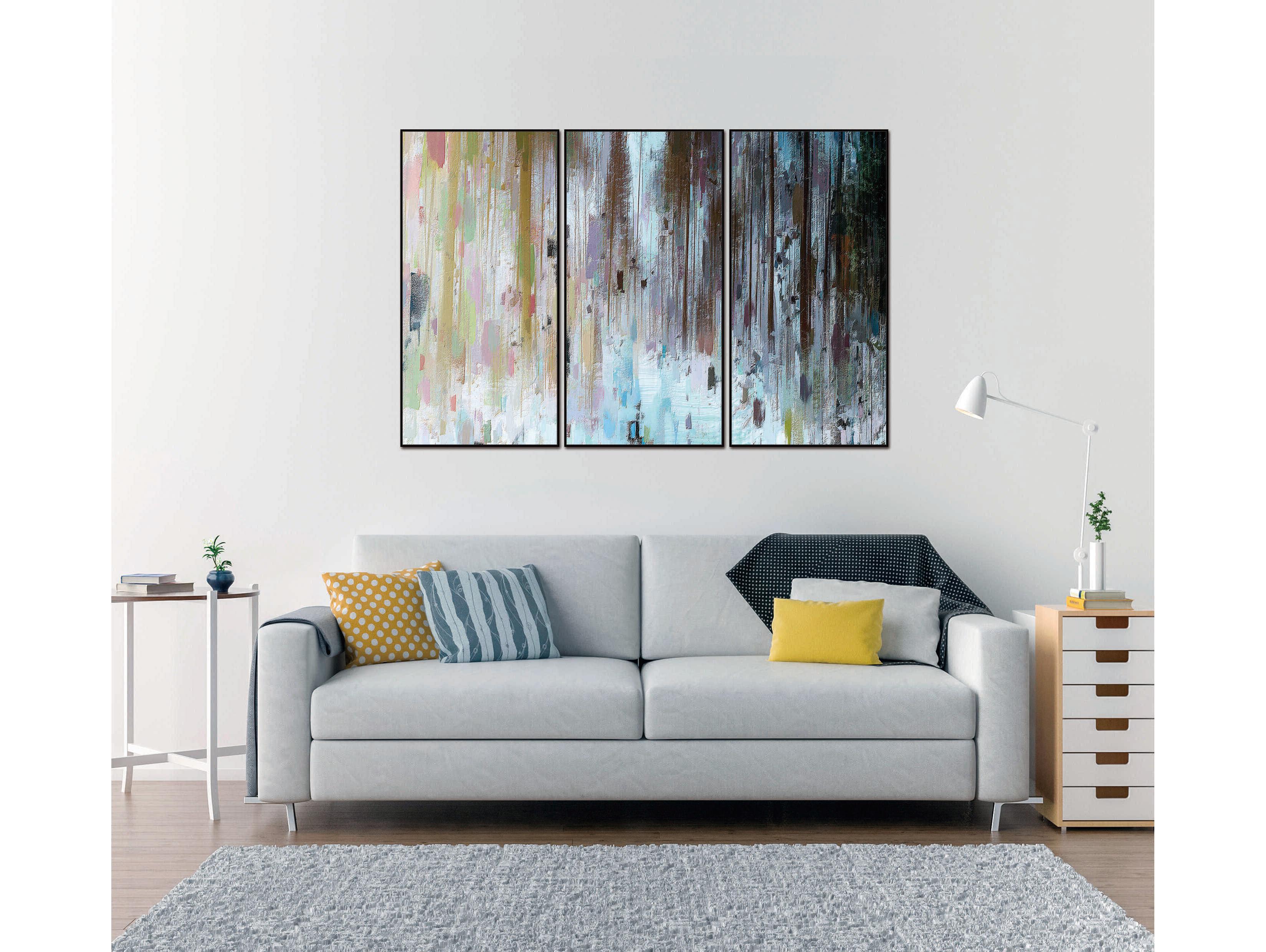 Whiteline Modern Living Yoli 3-Piece Canvas Wall Art