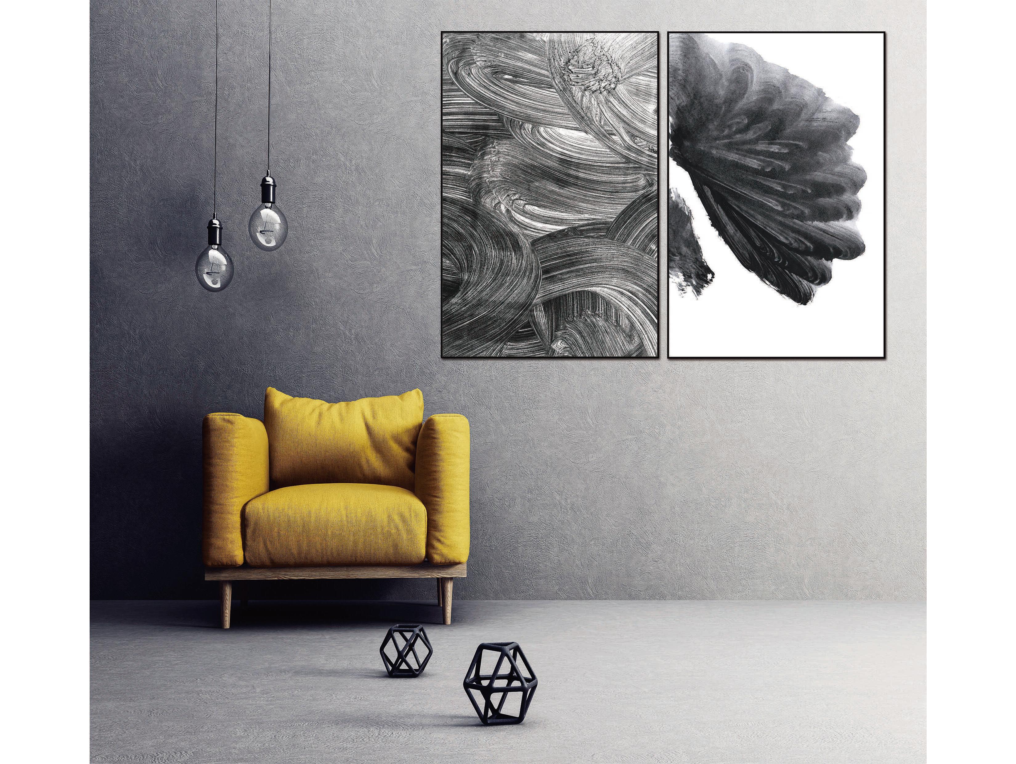 Whiteline Modern Living Paco 2-Piece Canvas Wall Art