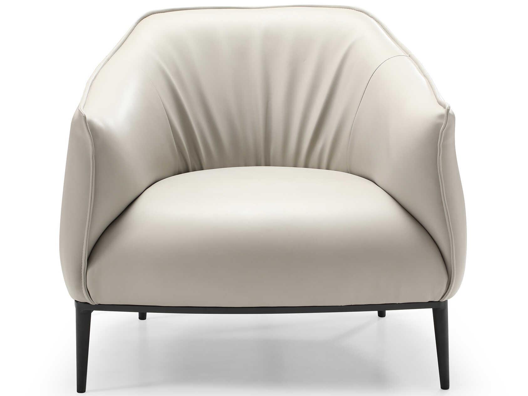 Whiteline Modern Living Benbow Gray Faux Leather Accent Chair