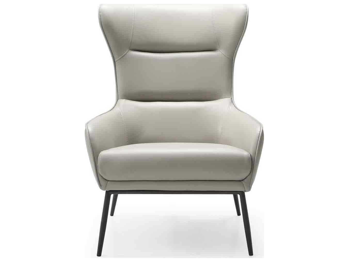 Whiteline Modern Living Wyatt White Faux Leather Accent Chair
