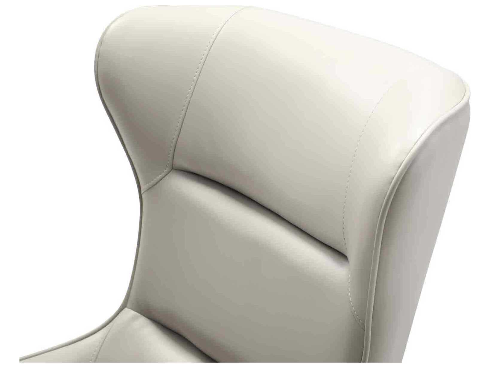 Whiteline Modern Living Wyatt White Faux Leather Accent Chair