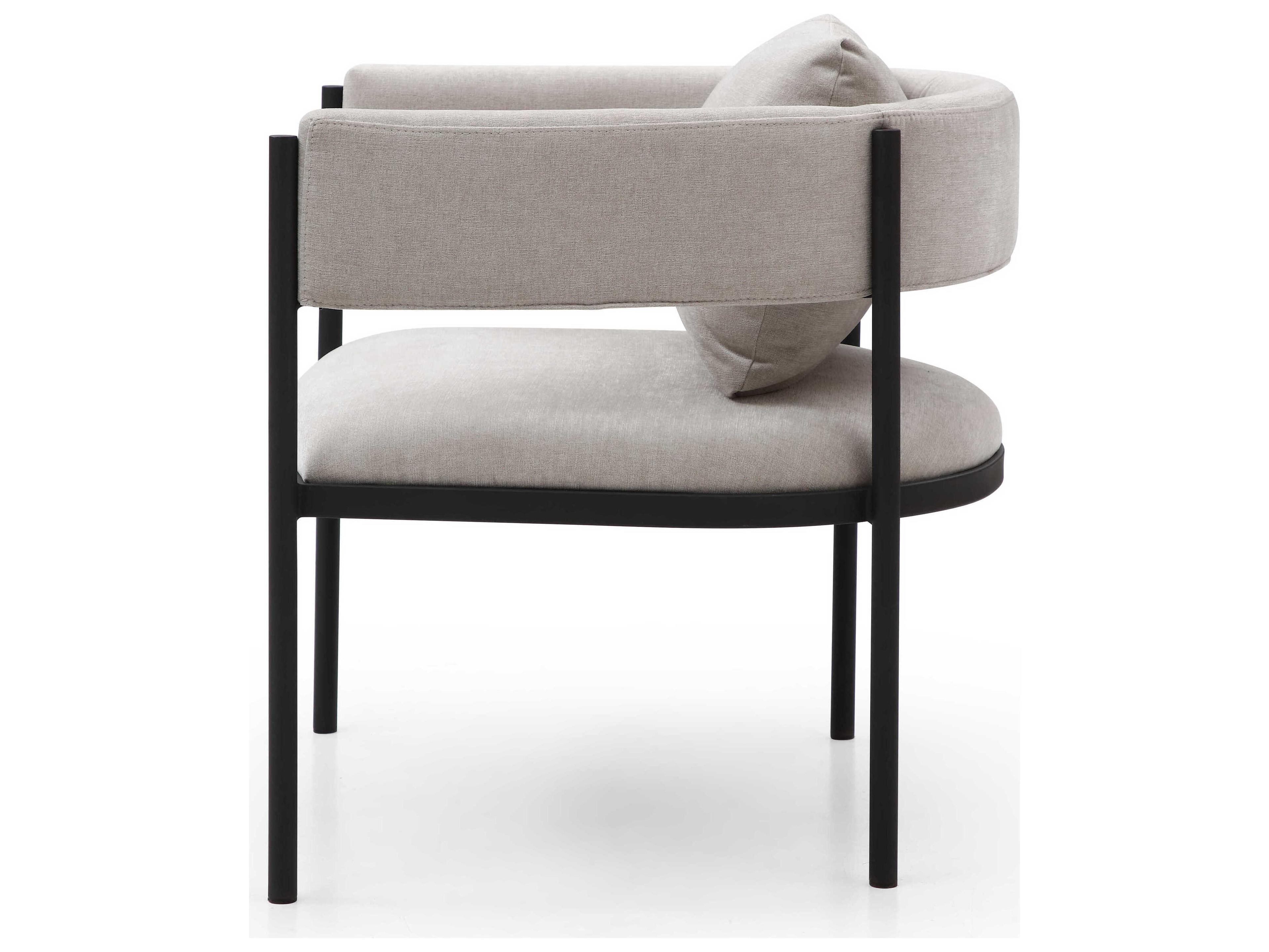 Whiteline Modern Living Envie Envie Gray Accent Chair Set of 2