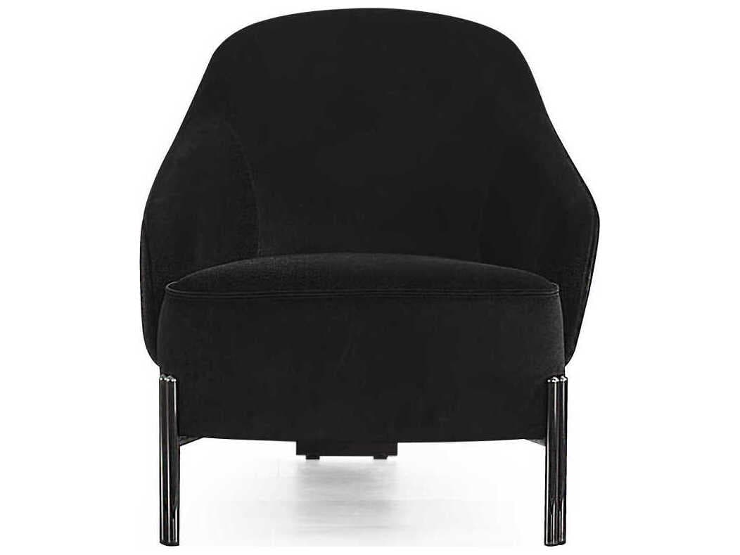 Whiteline Modern Living Favori Black Velvet Accent Chair