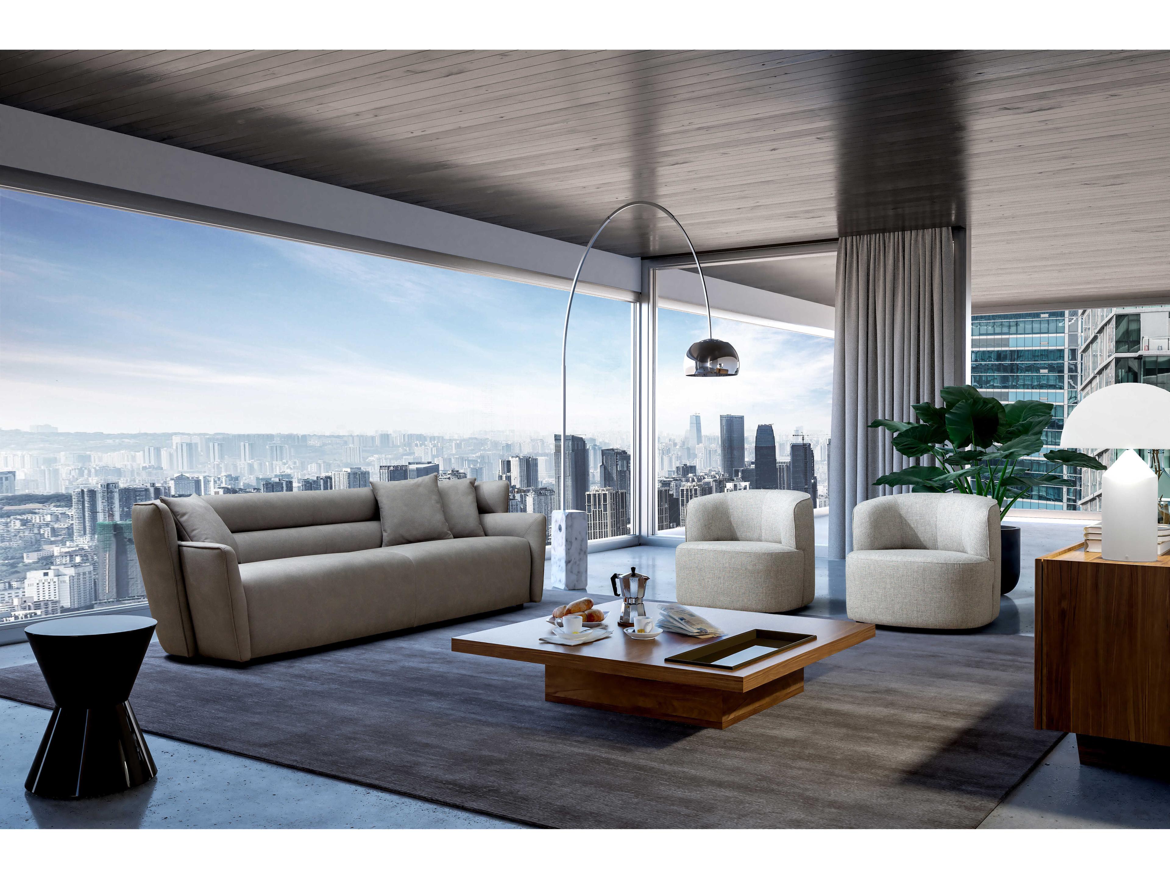 Whiteline Modern Living Denn Gray Accent Chair