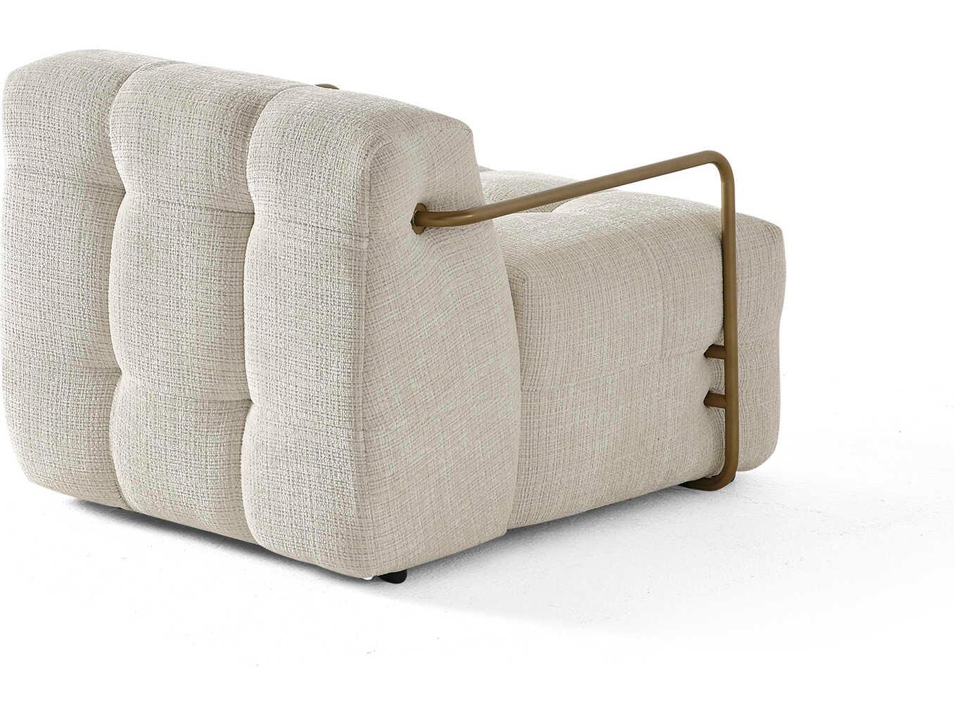 Whiteline Modern Living Cloud Beige Accent Chair