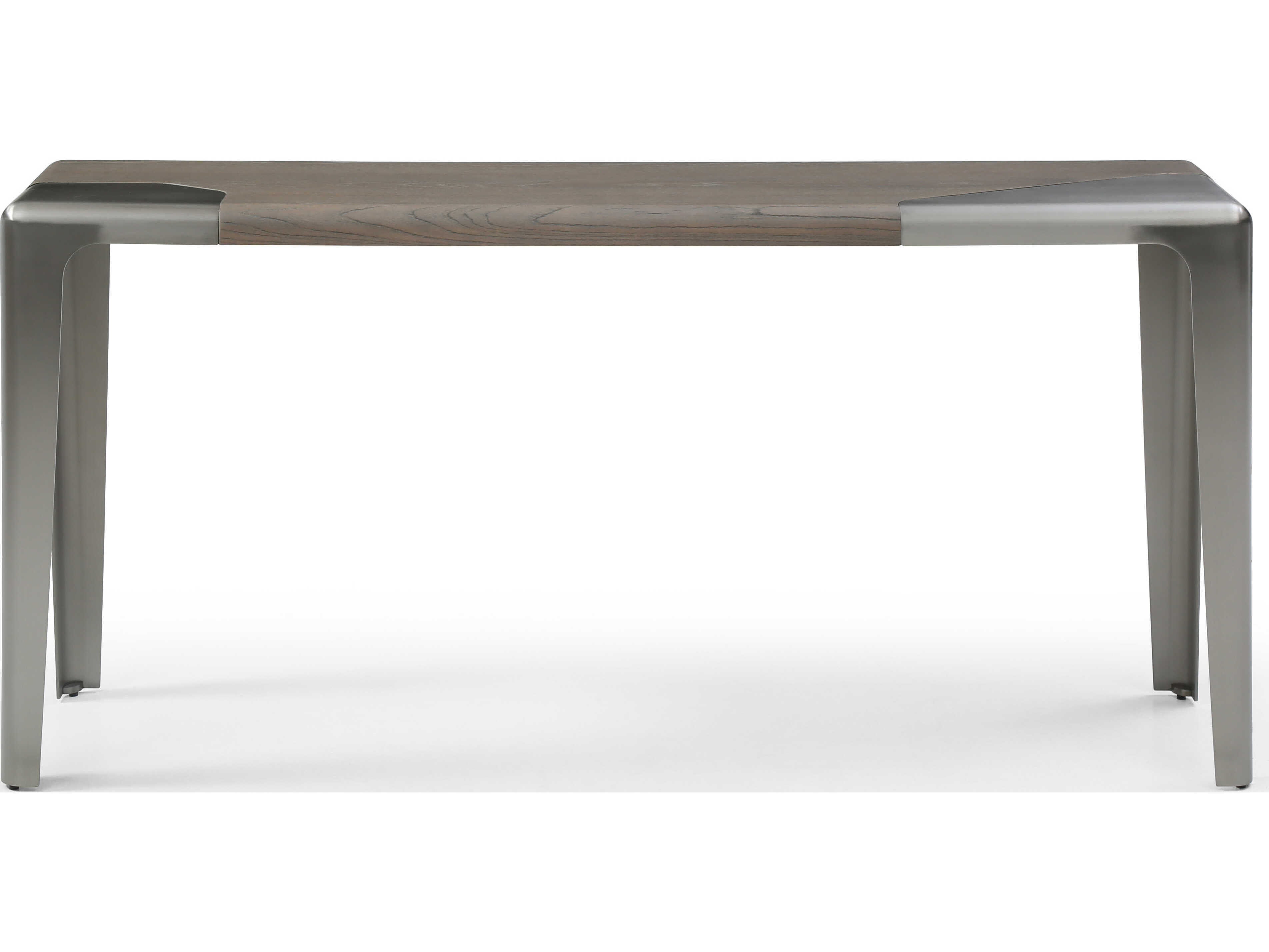 Whiteline Modern Living Elena Rectangular Wood Light Grey Console Table