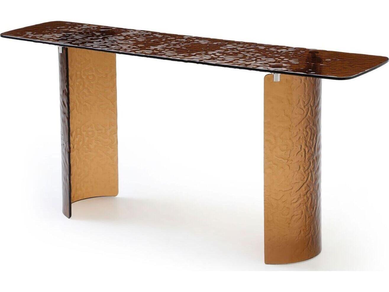 Whiteline Modern Living Rivelle Rectangular Glass Console Table