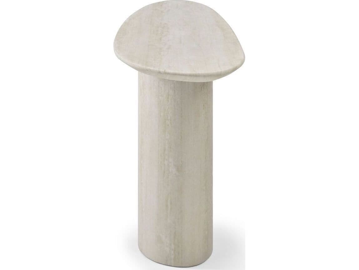 Whiteline Modern Living Petra Oval Marble Console Table