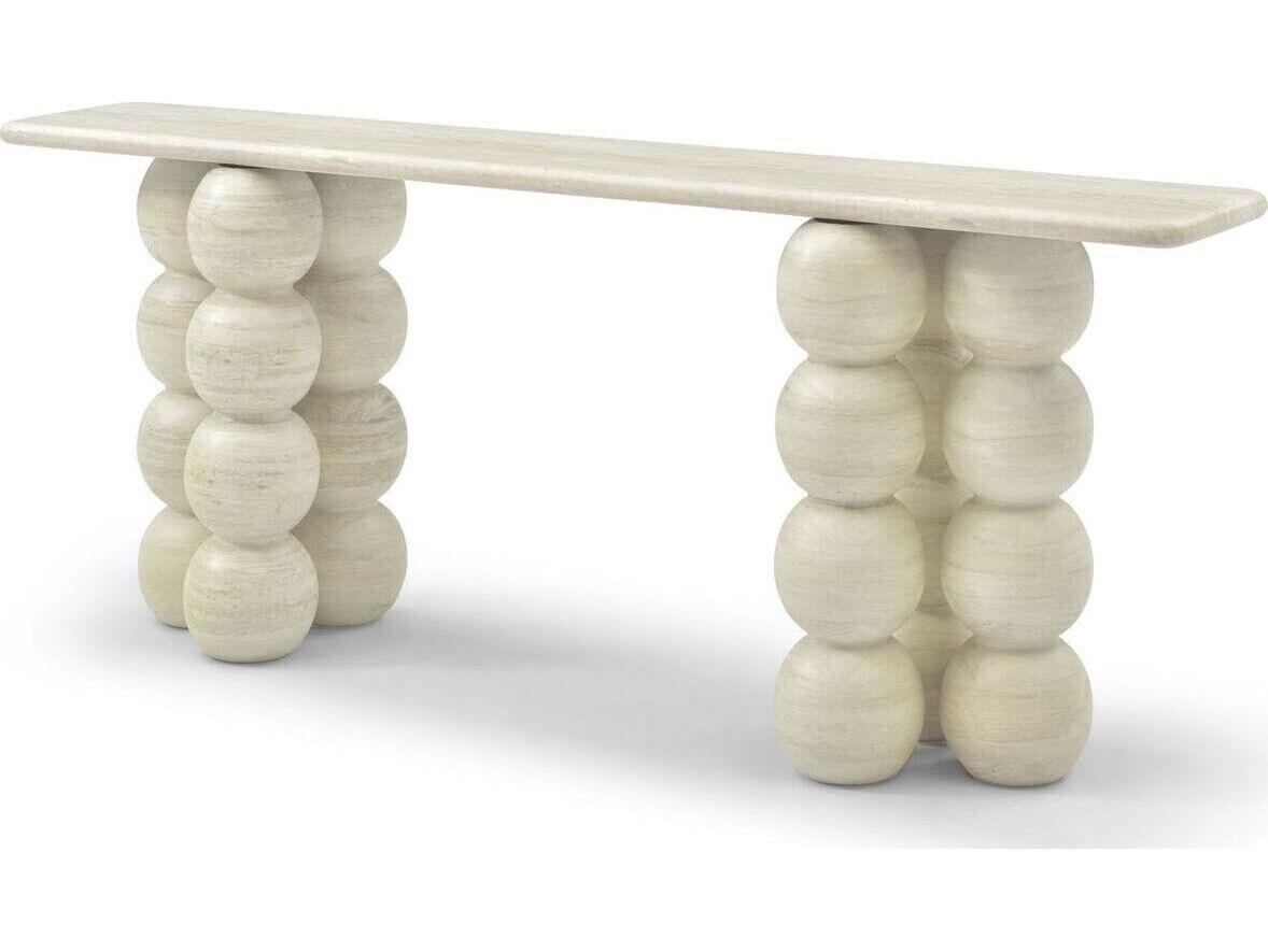 Whiteline Modern Living Marbella Rectangular Marble Console Table