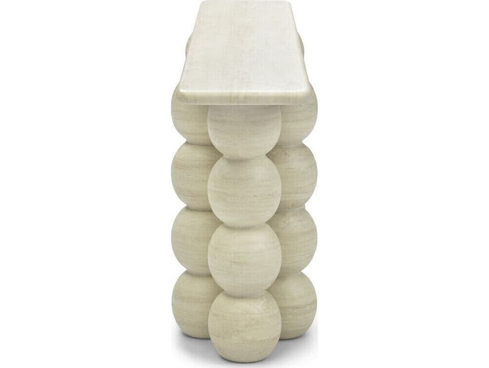 Whiteline Modern Living Marbella Rectangular Marble Console Table