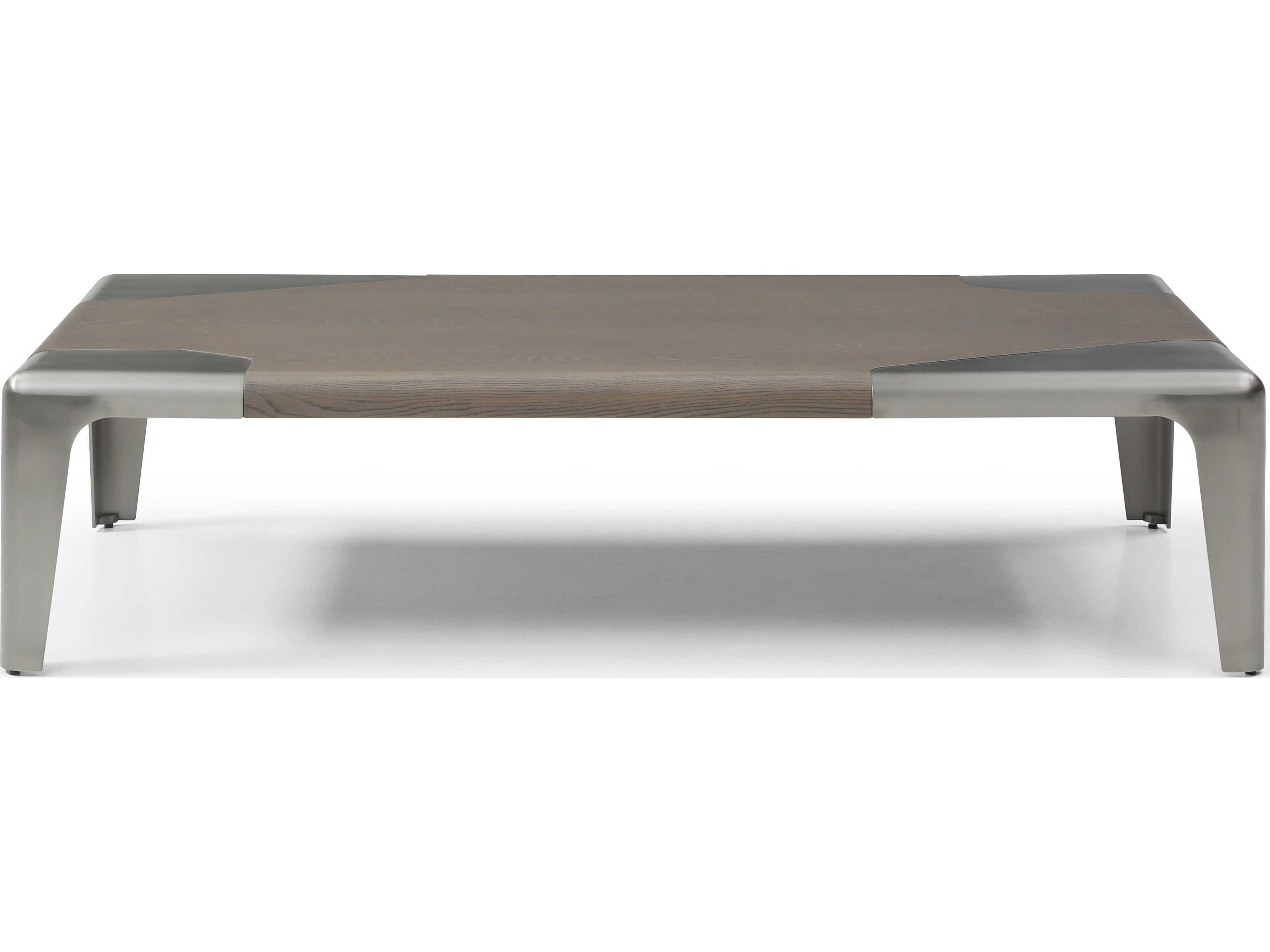 Whiteline Modern Living Elena Rectangular Wood Grey Coffee Table