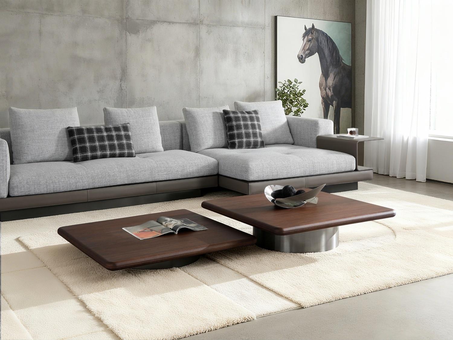 Whiteline Modern Living Zoya Square Wood Coffee Table