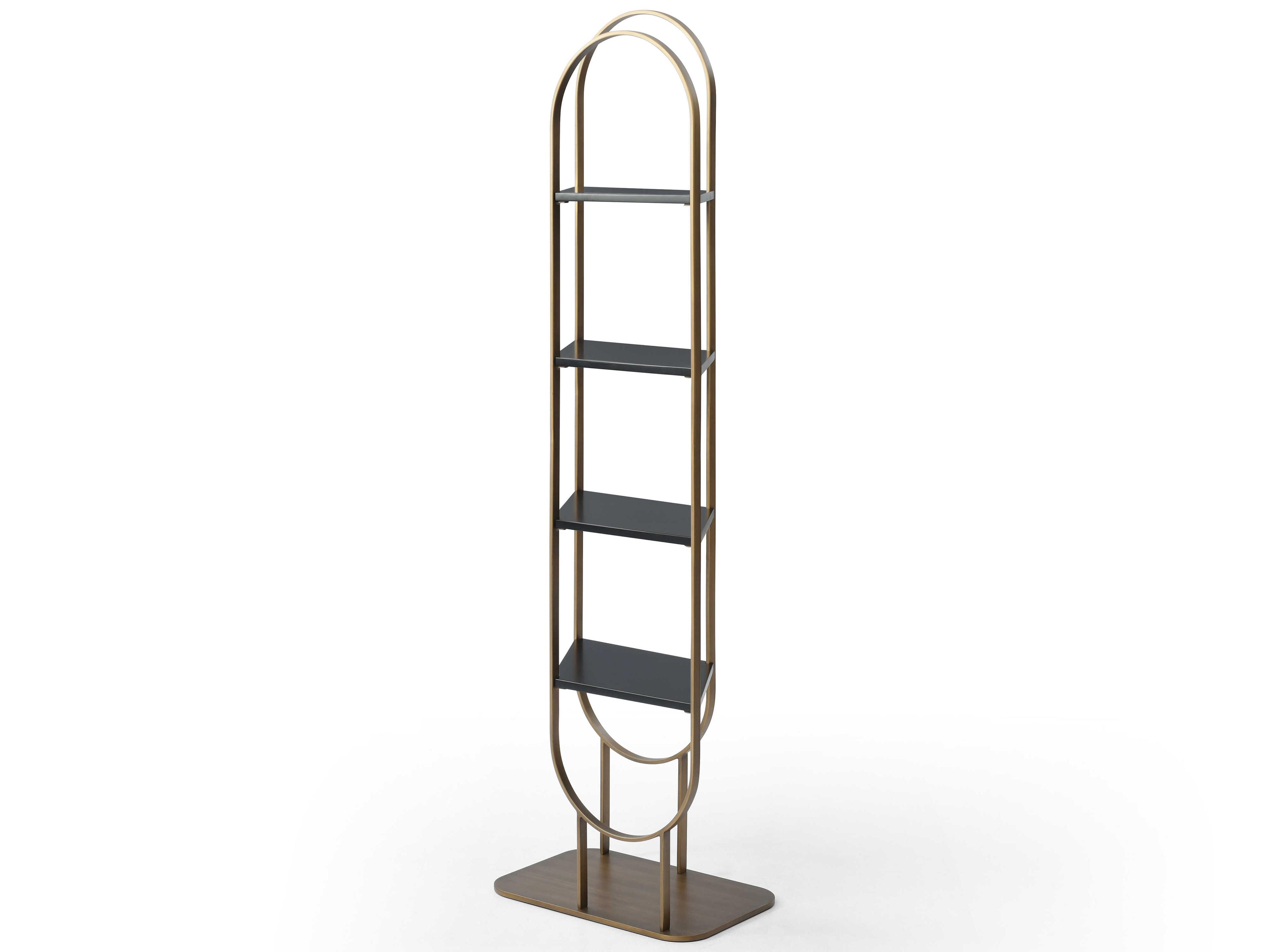 Whiteline Modern Living Koda Bronze Bookcase