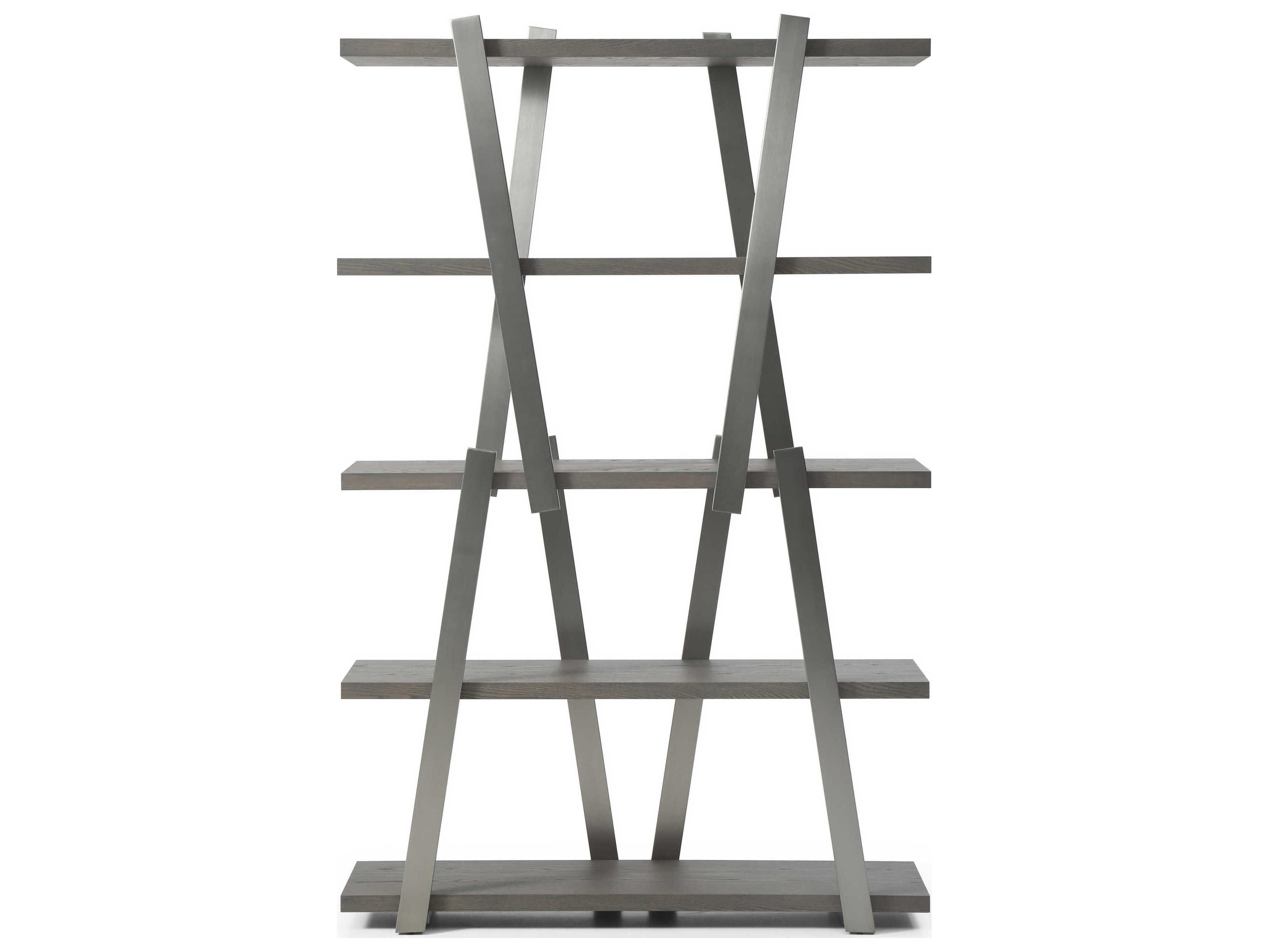 Whiteline Modern Living Elena Grey Bookcase