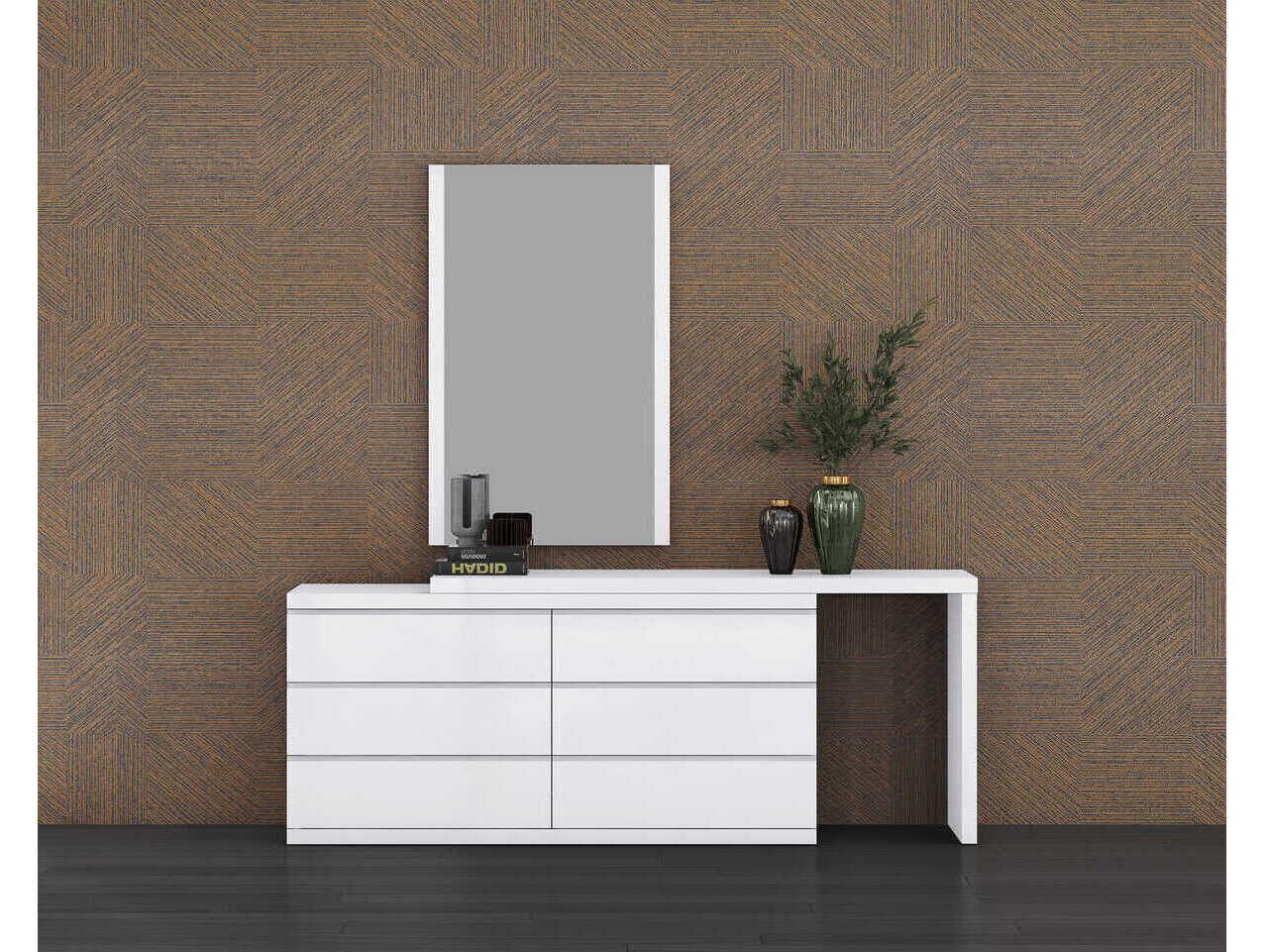 Whiteline Modern Living Anna 6-Drawers Double Dresser