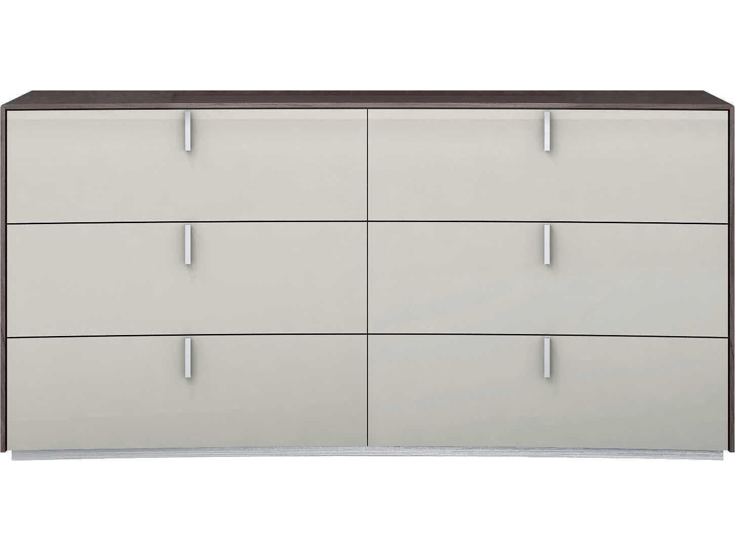 Whiteline Modern Living Berlin 6-Drawers Brown Double Dresser