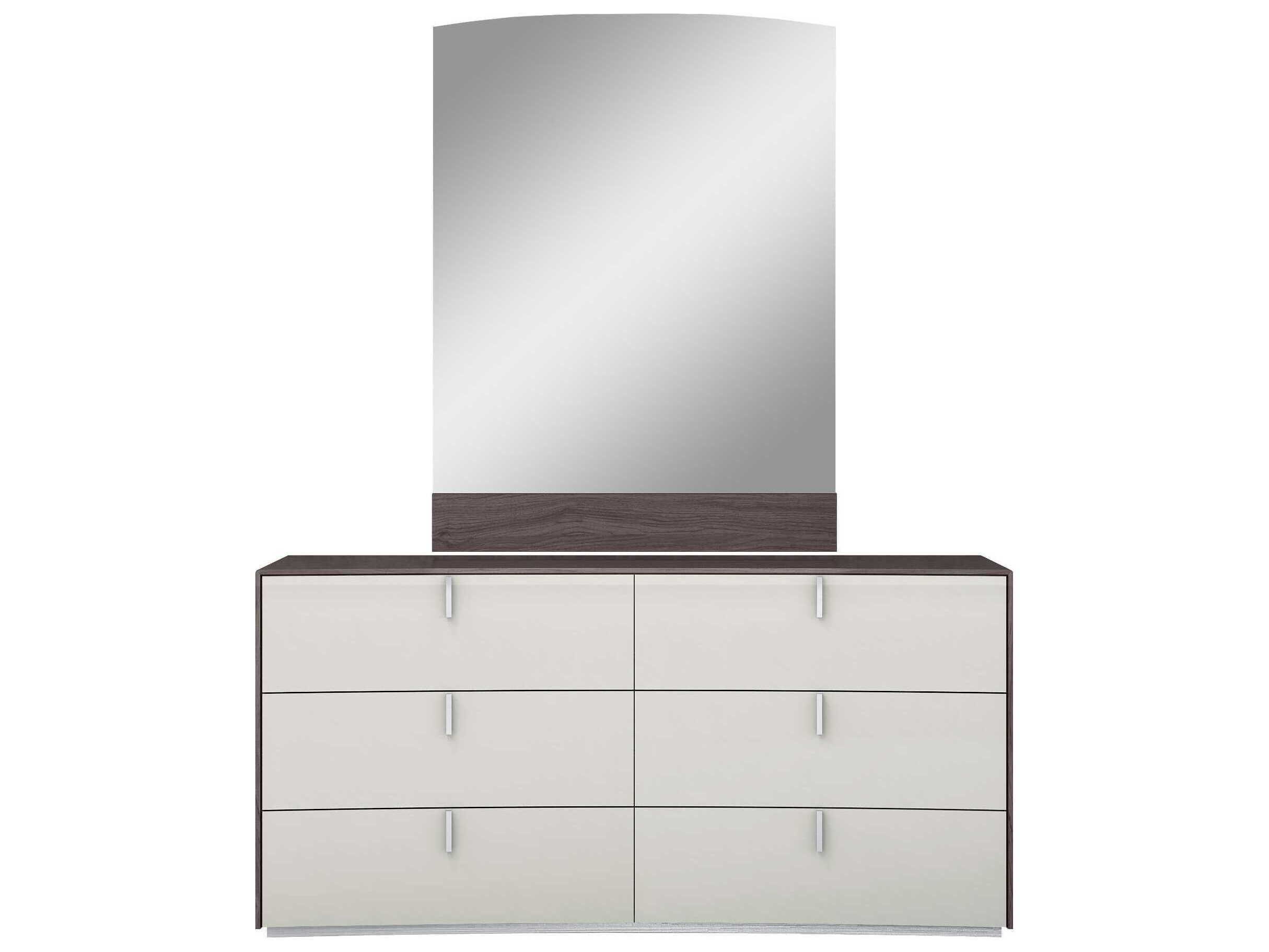 Whiteline Modern Living Berlin 6-Drawers Brown Double Dresser