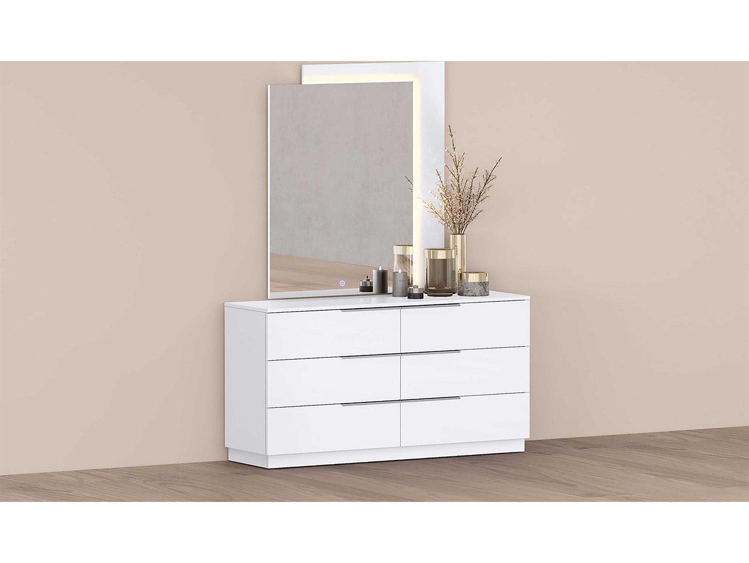 Whiteline Modern Living Damien 6-Drawers Double Dresser