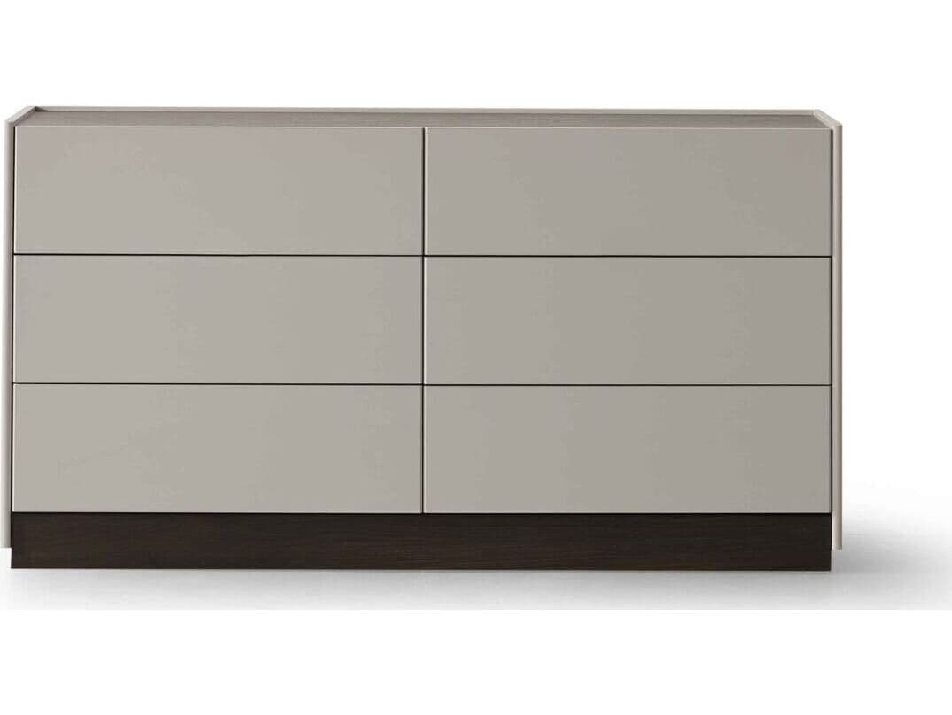 Whiteline Modern Living Raphael 6-Drawers Gray Double Dresser