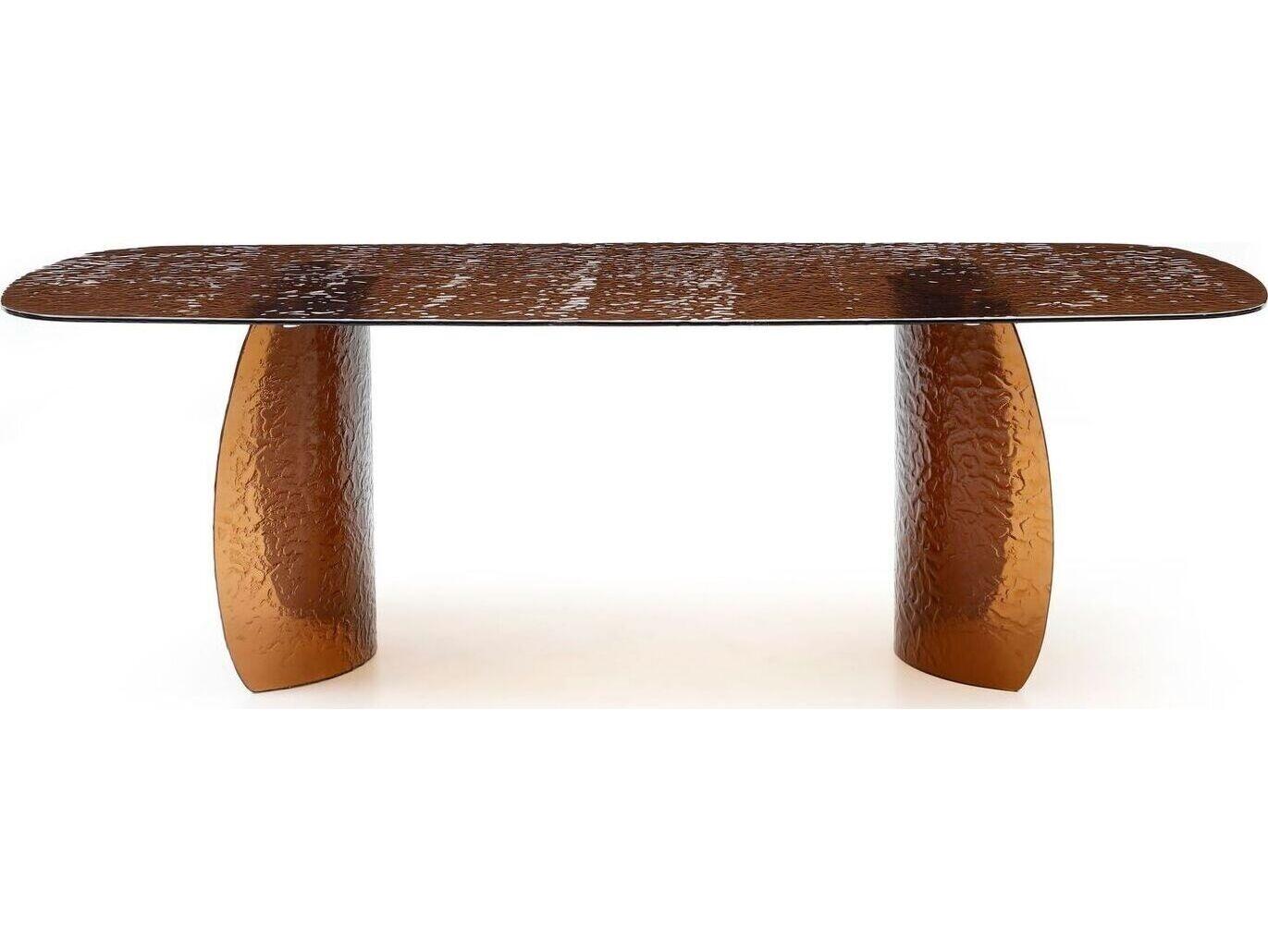 Whiteline Modern Living Rivelle Rectangular Glass Dining Table