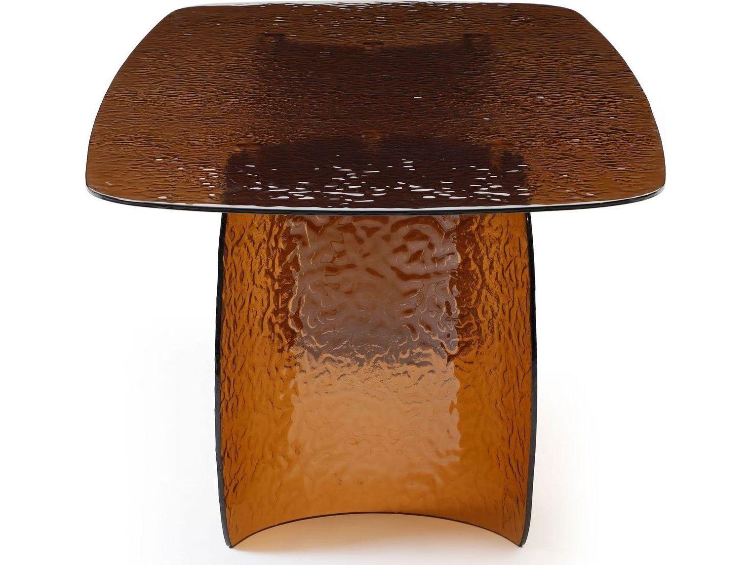 Whiteline Modern Living Rivelle Rectangular Glass Dining Table