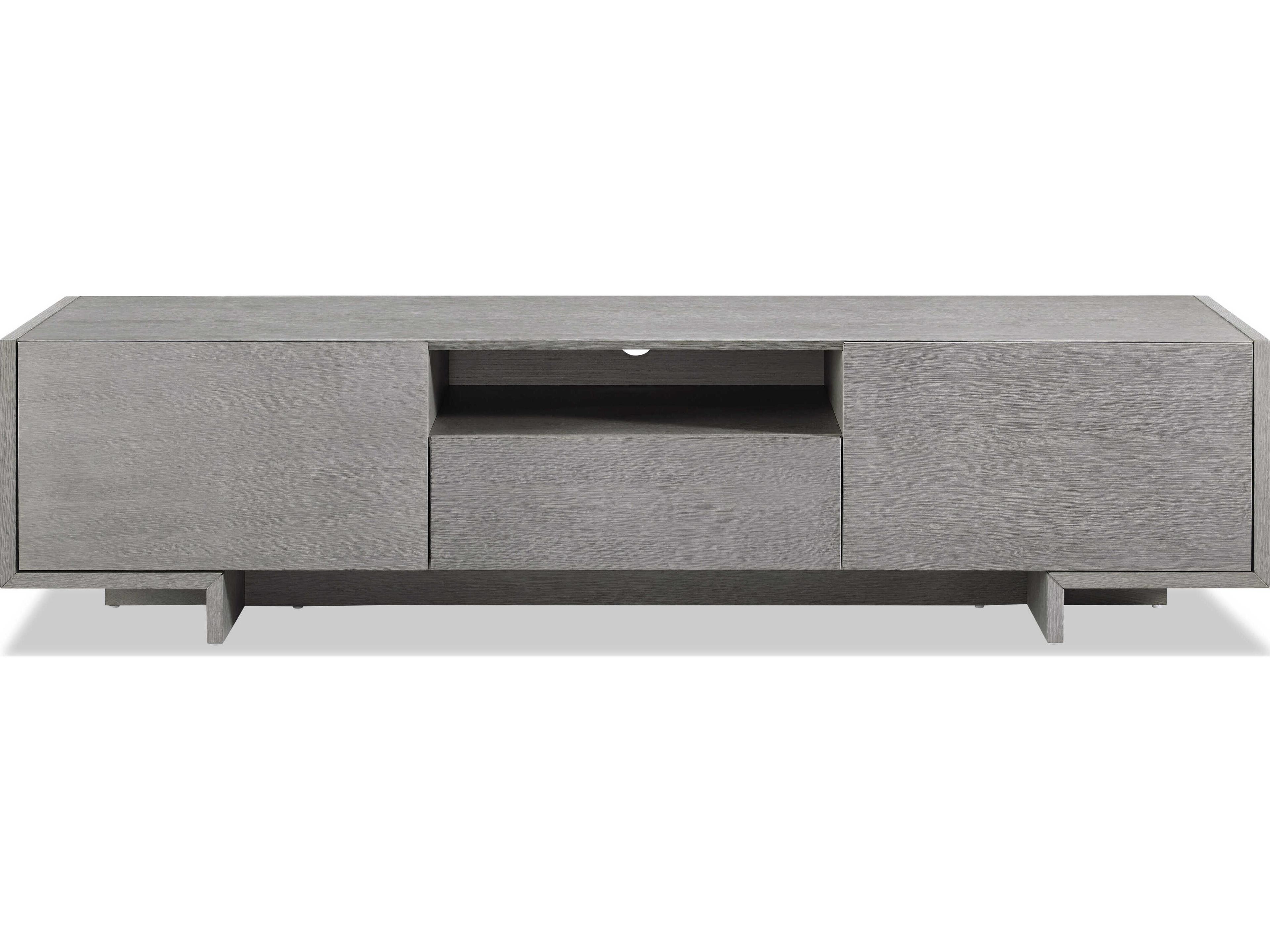 Whiteline Modern Living Noah 73" Oak Wood Grey TV Unit