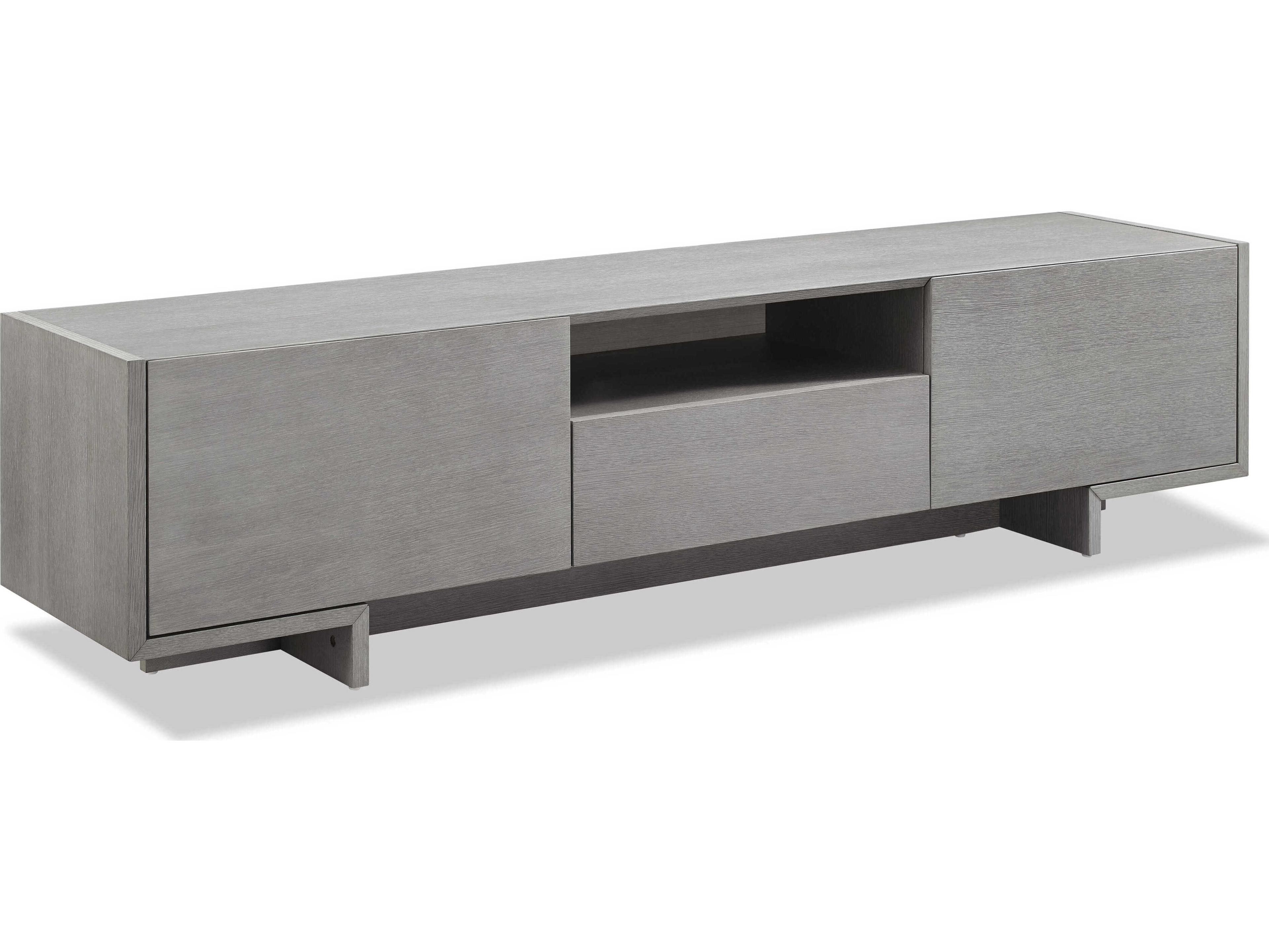Whiteline Modern Living Noah 73" Oak Wood Grey TV Unit