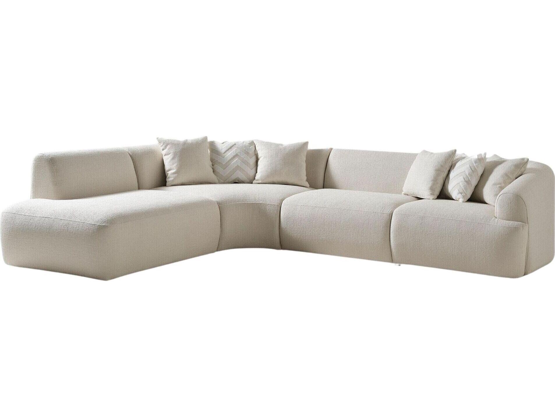 Whiteline Modern Living Larissa Beige Modular Chair