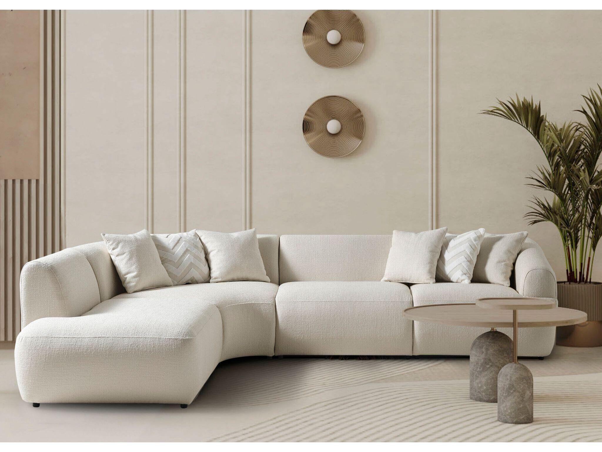 Whiteline Modern Living Larissa Beige Modular Chair