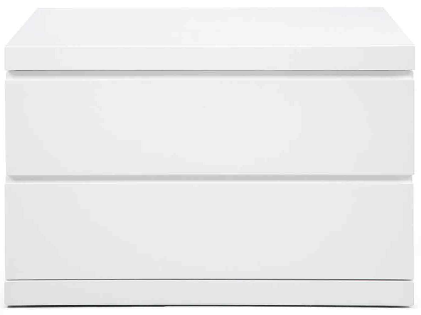 Whiteline Modern Living Anna 2-Drawers Nightstand