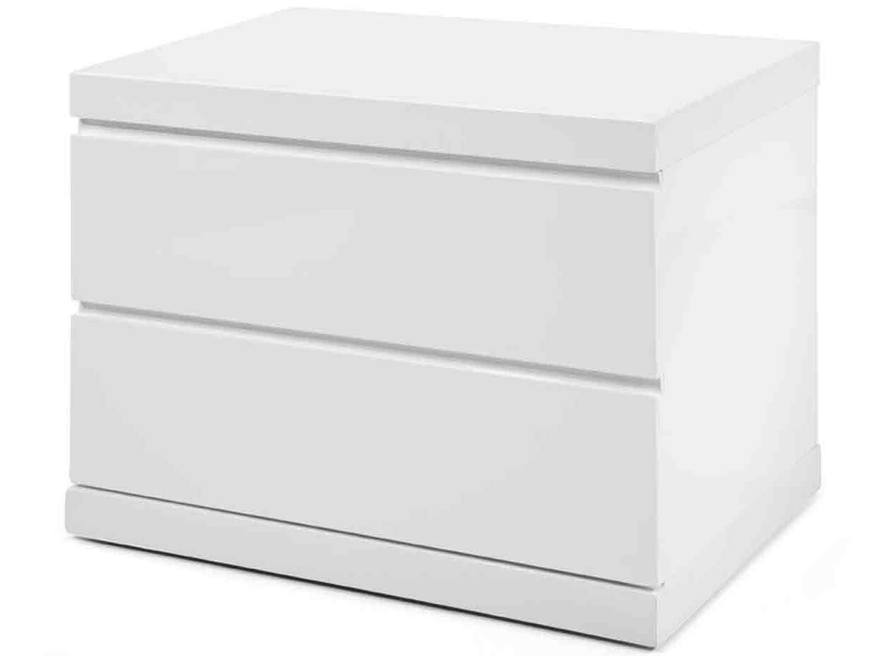 Whiteline Modern Living Anna 2-Drawers Nightstand
