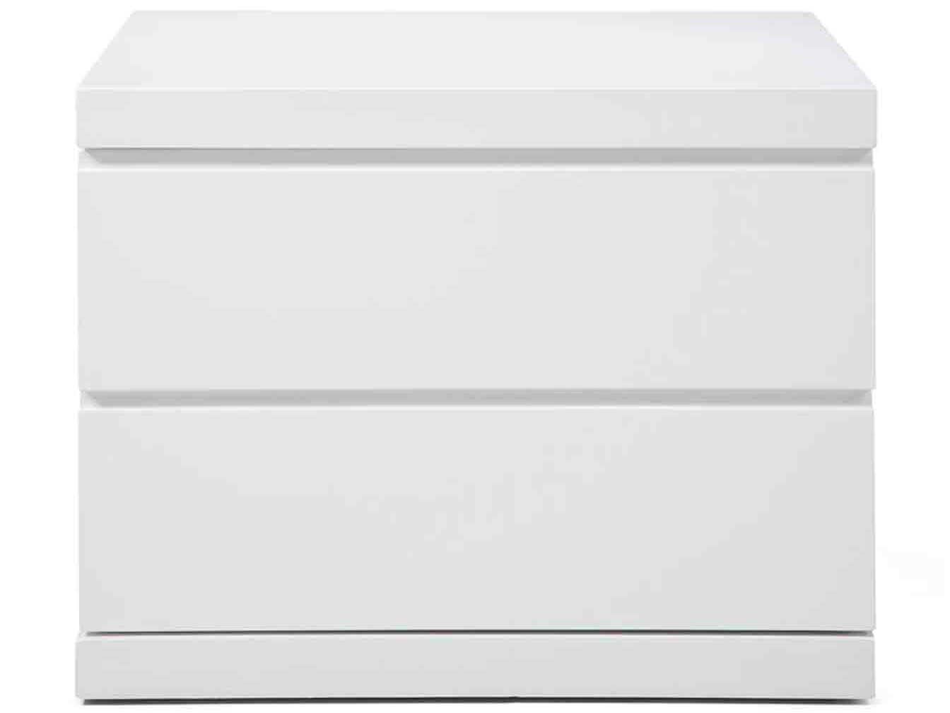 Whiteline Modern Living Anna 2-Drawers Nightstand