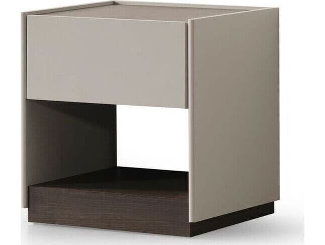 Whiteline Modern Living Raphael 1-Drawer Gray Nightstand