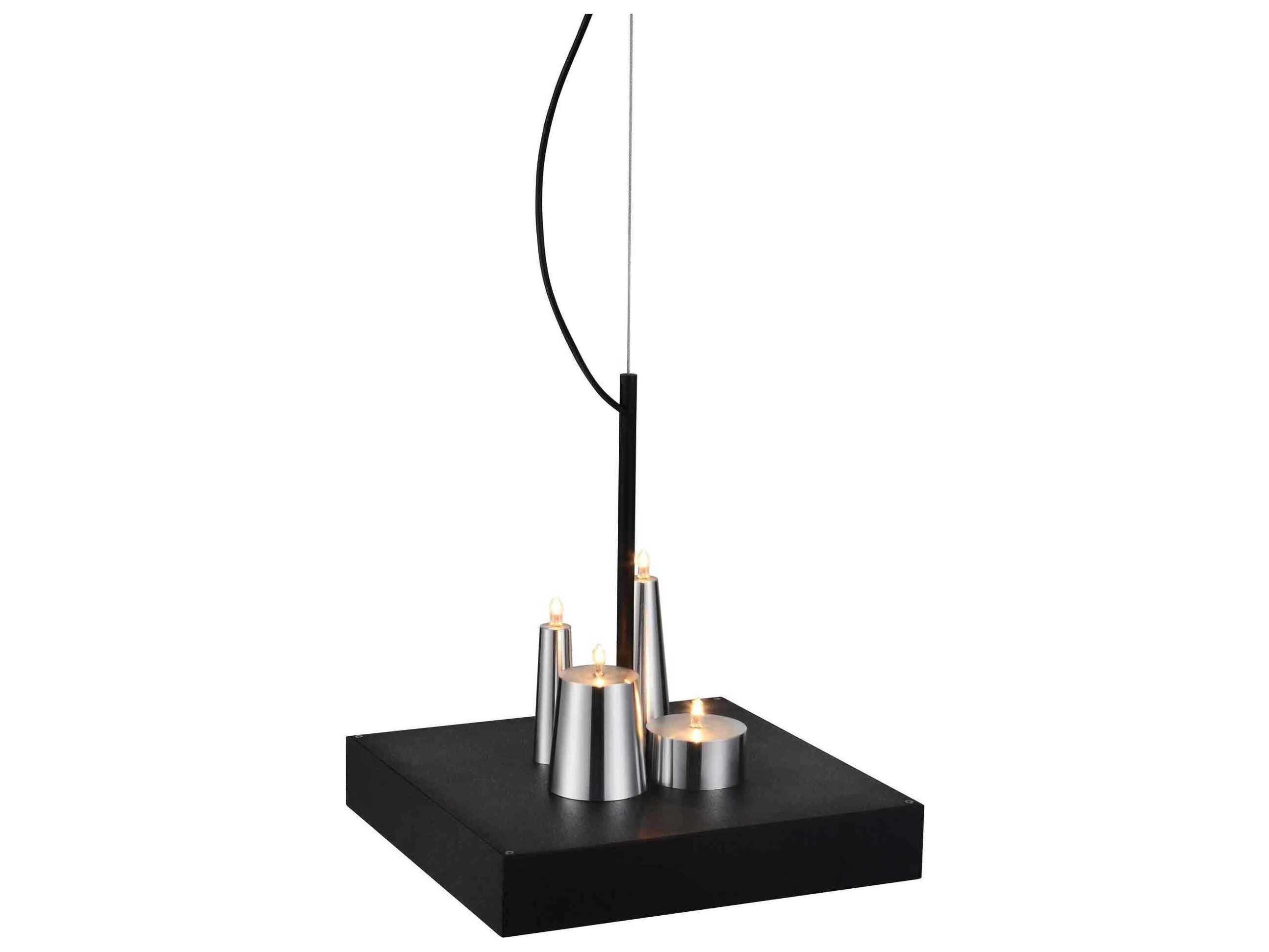 Whiteline Modern Living Cesar Black Pendant