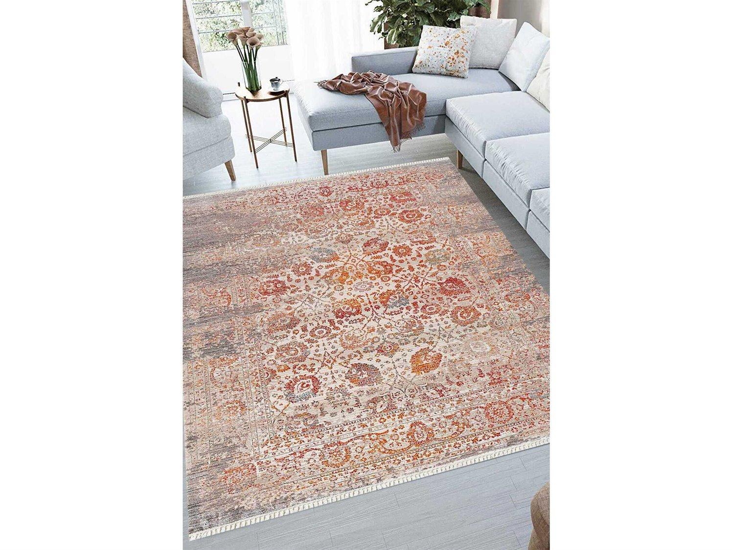 Whiteline Modern Living Barbara Bordered Area Rug