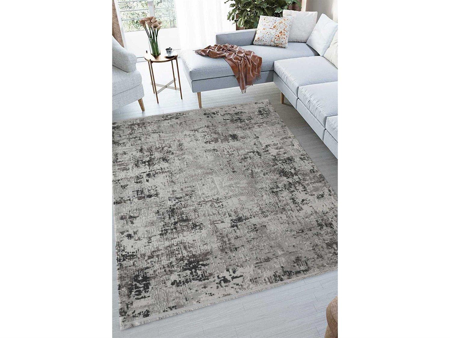 Whiteline Modern Living Evita Abstract Area Rug